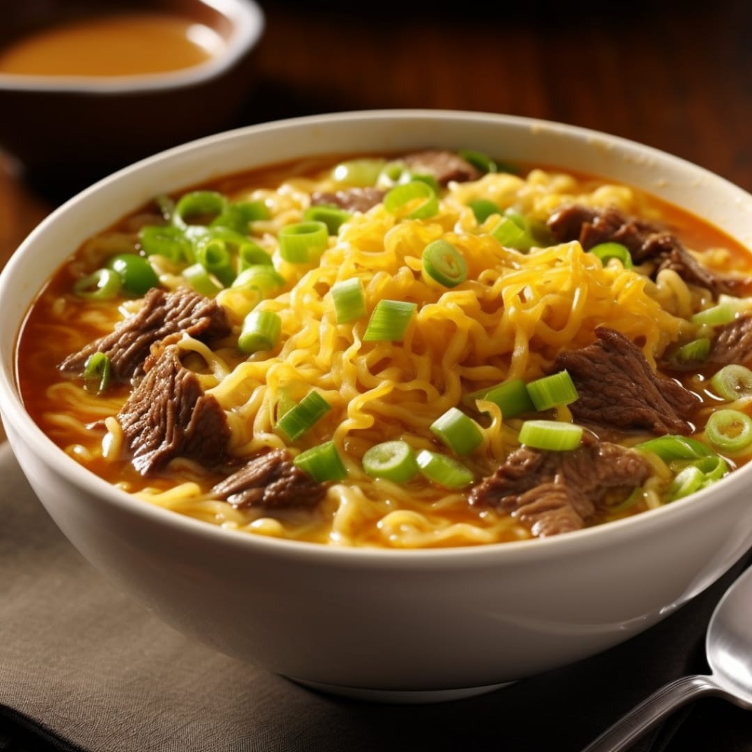 Cheesy Beef Ramen Kraft Singles Recipes Kraft Heinz
