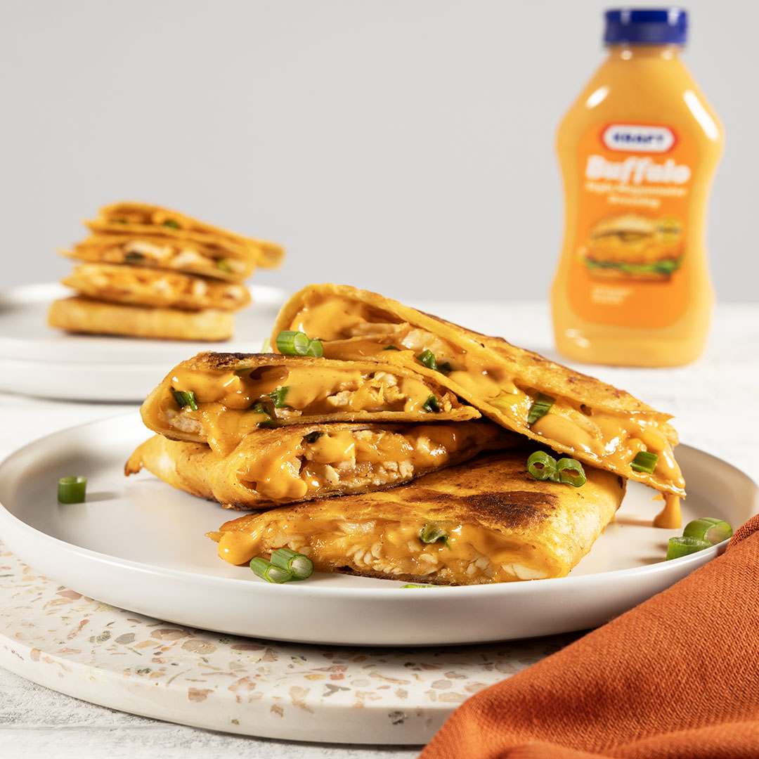 Buffalo Chicken Quesadilla | Kraft Salad Dressing | United States | Recipes - Kraft Heinz