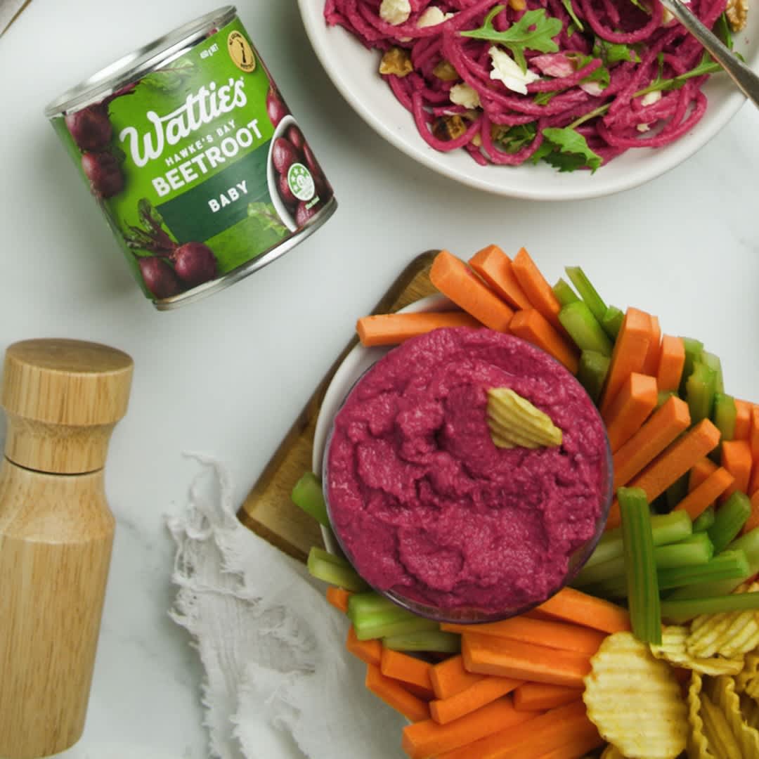 Beetroot Hummus | Food In A Minute | New Zealand | Recipes - Kraft Heinz