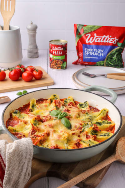 Spinach and Cottage Cheese Pasta Shells Bake | Food In A Minute | New Zealand | Recipes - Kraft Hein