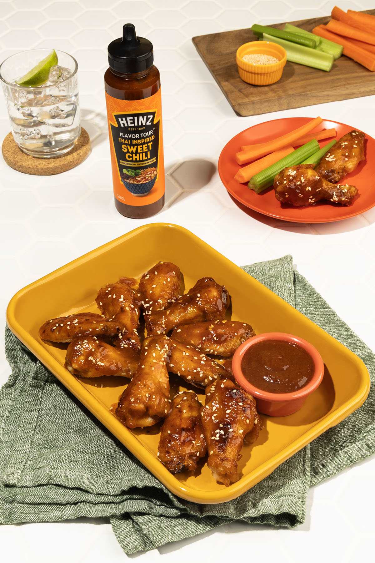 Sticky Thai Chili Air Fryer Wings | Heinz