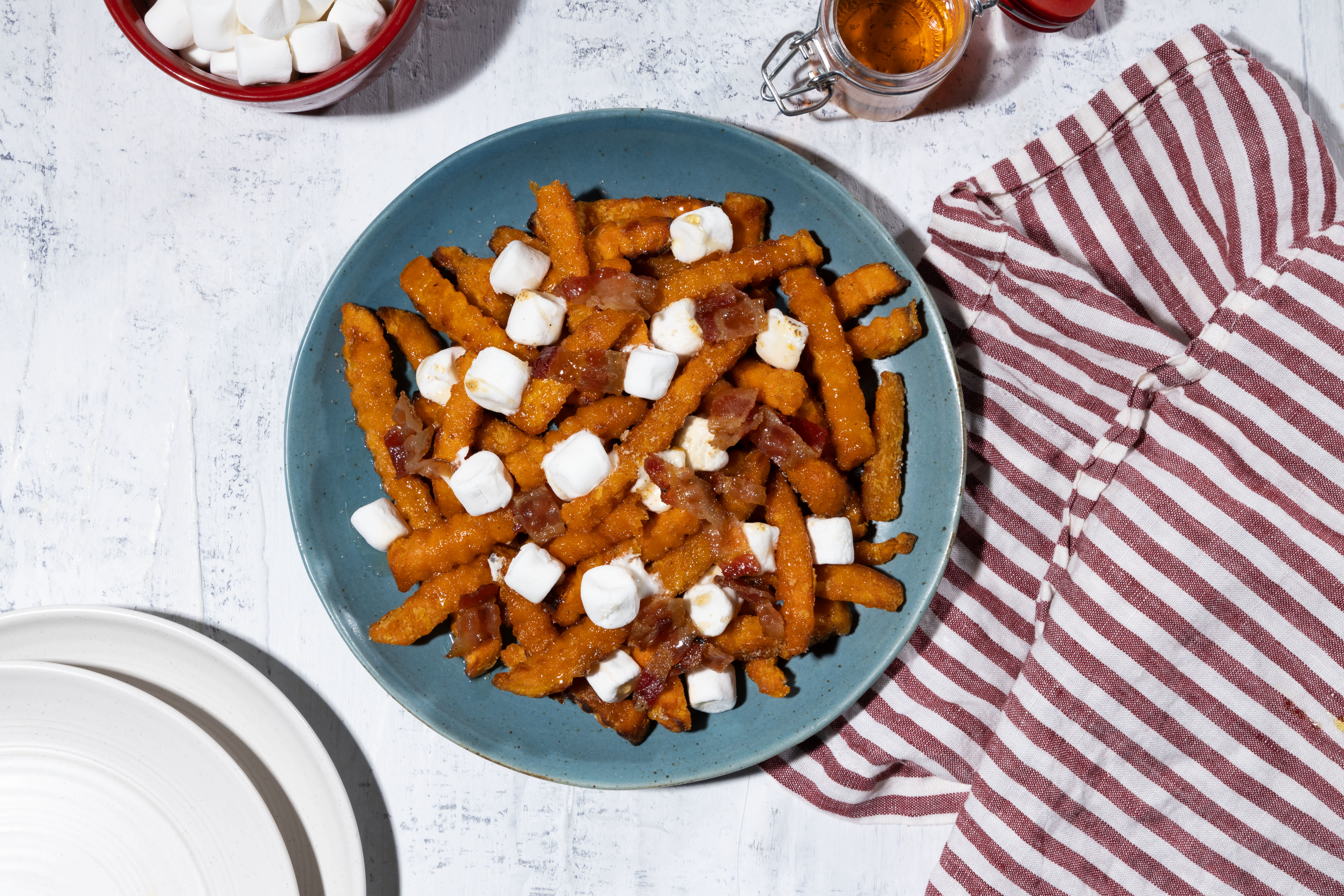 Sweet Potato, Marshmallow, and Bacon "Poutine" | ORE-IDA | United States | Recipes - Kraft Heinz