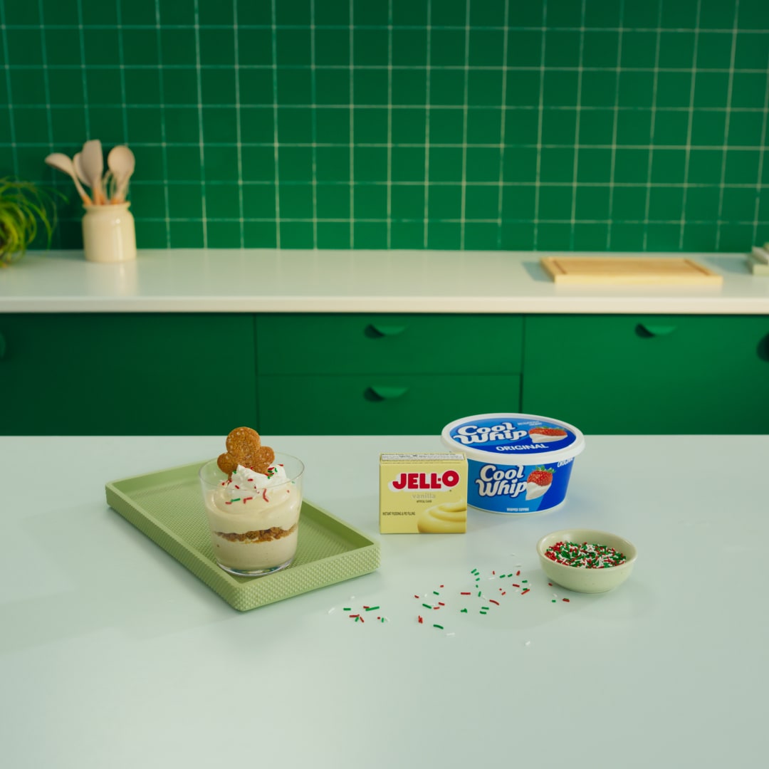 Gingerbread Cookie Cups | JELL-O | United States | Recipes - Kraft Heinz