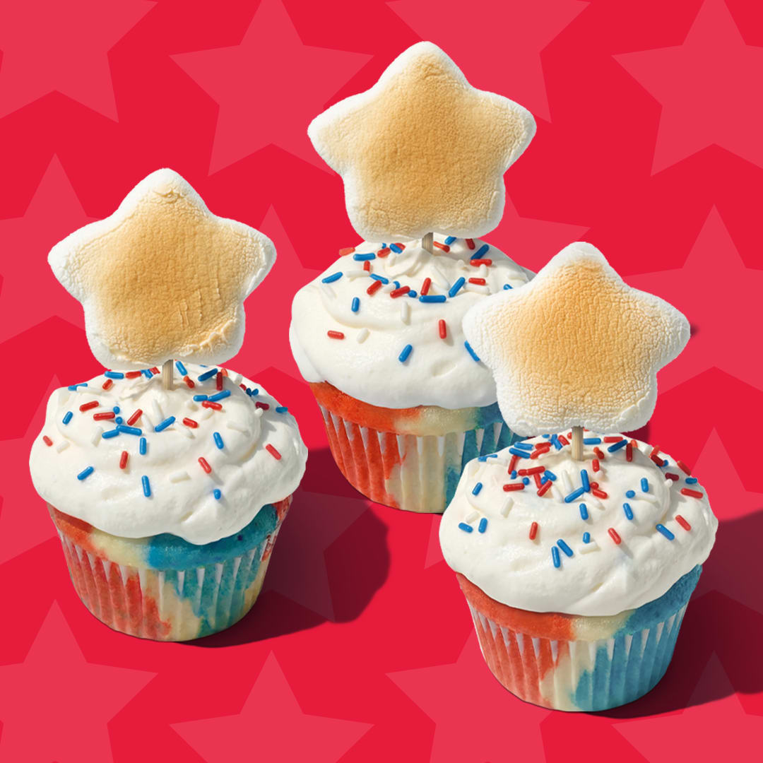 Starmallow Cupcakes | Jet-Puffed | United States | Recipes - Kraft Heinz