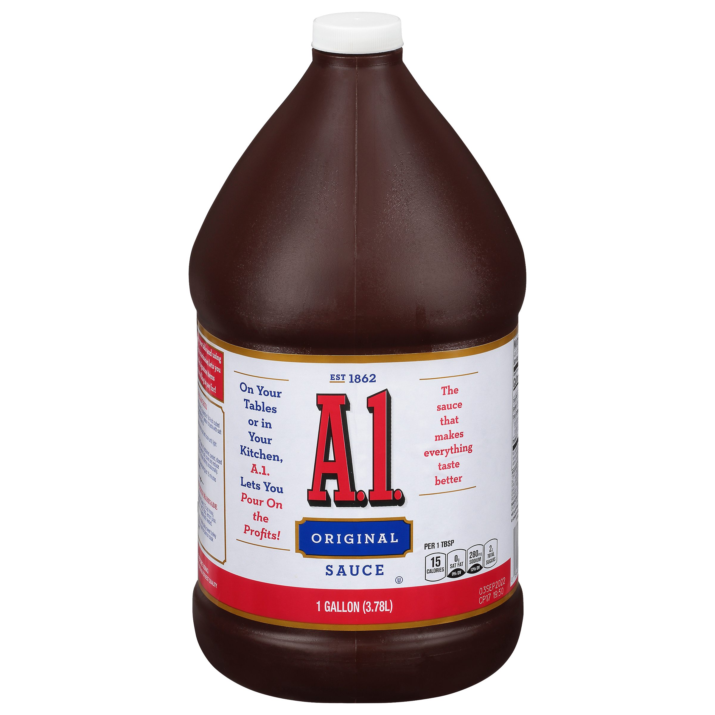 A1 Steak Original Sauce Single Serve Packets Bulk in Box (Pack of 50)