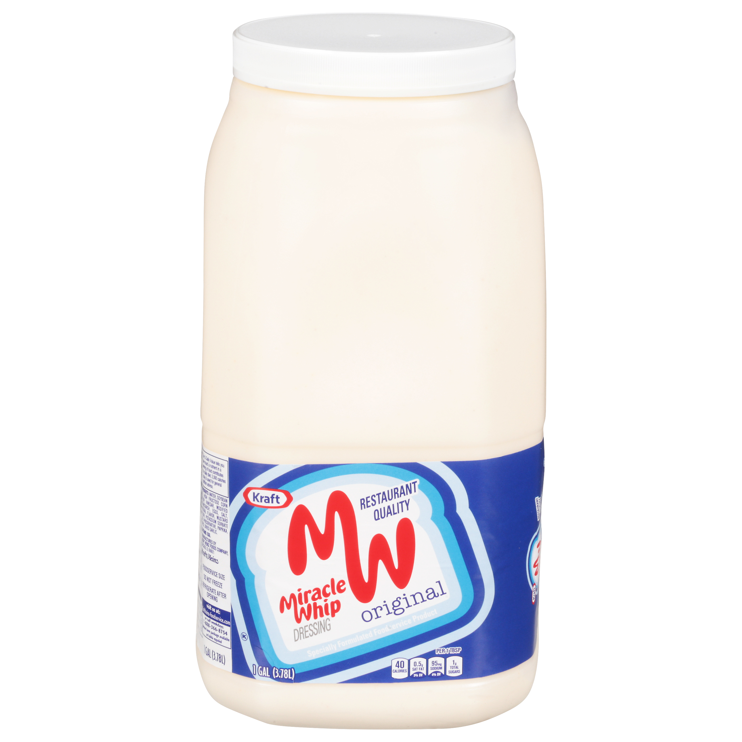 Miracle Whip Original Restaurant Quality Dressing, 4 ct Casepack, 1 gal Jugs