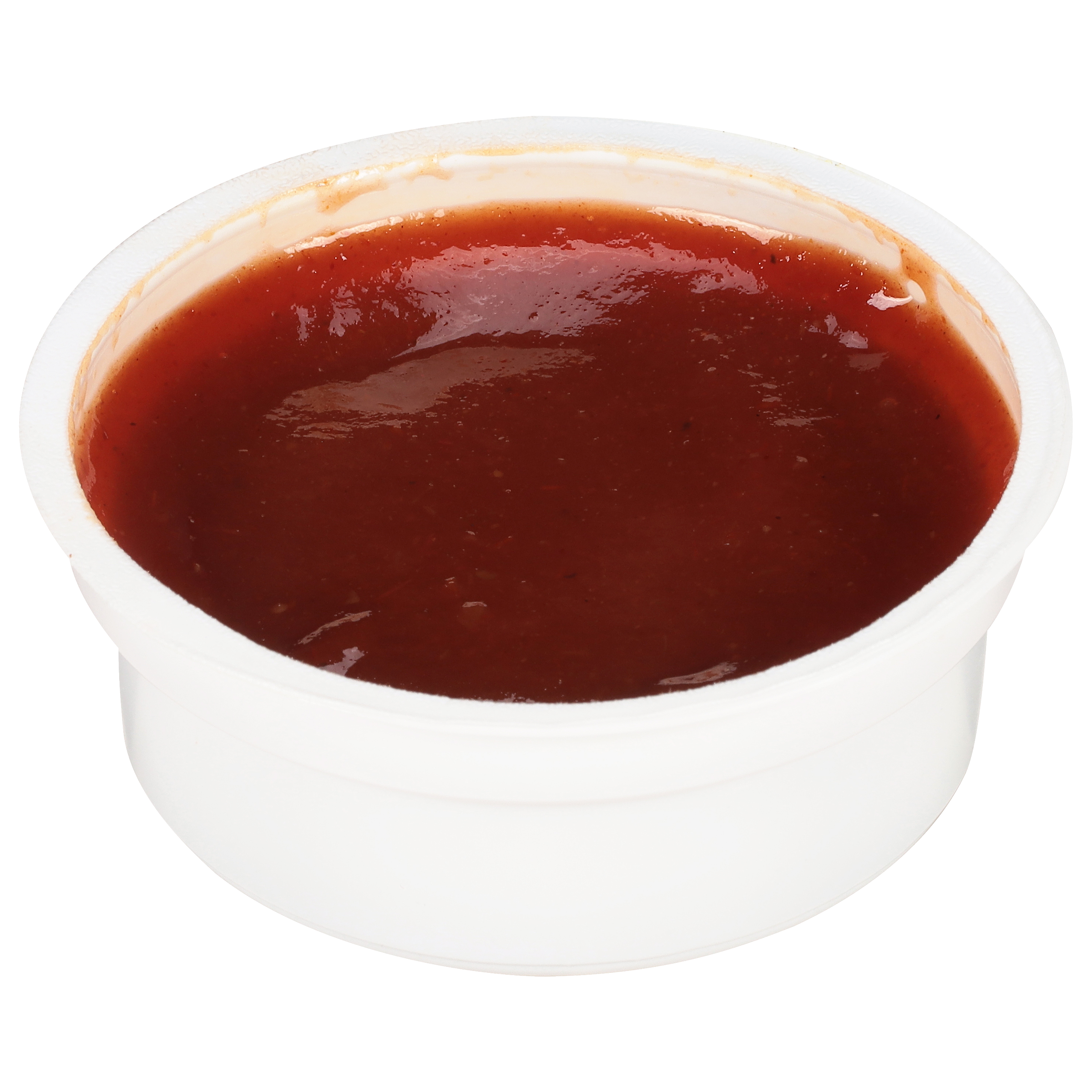 Open barbecue sauce dip container isolated on white. 3D rendering, Stock  Photo by Ha4ipuri