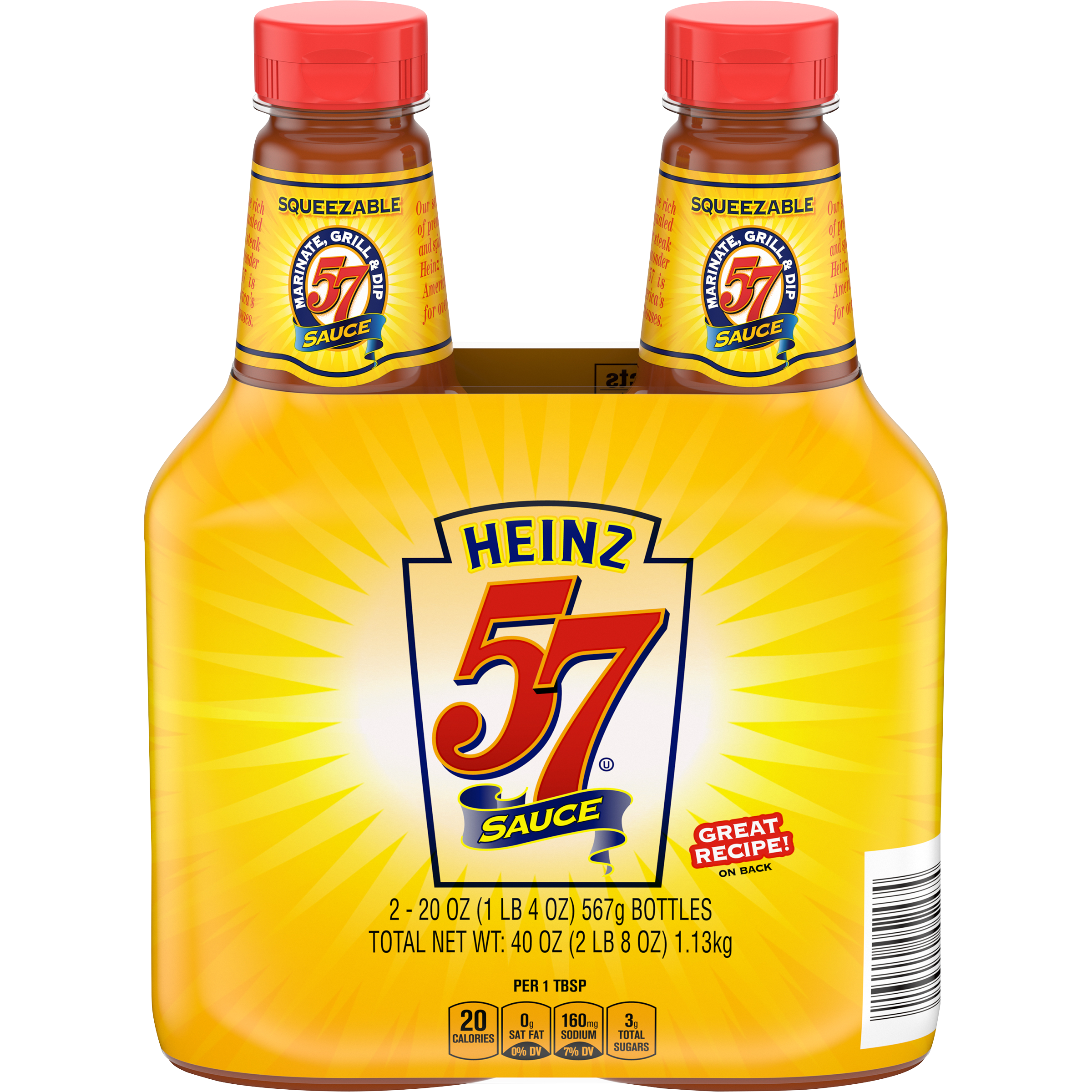 FOUR BOTTLES Heinz 57 Style Great Value Zesty Steak Sauce 10 oz