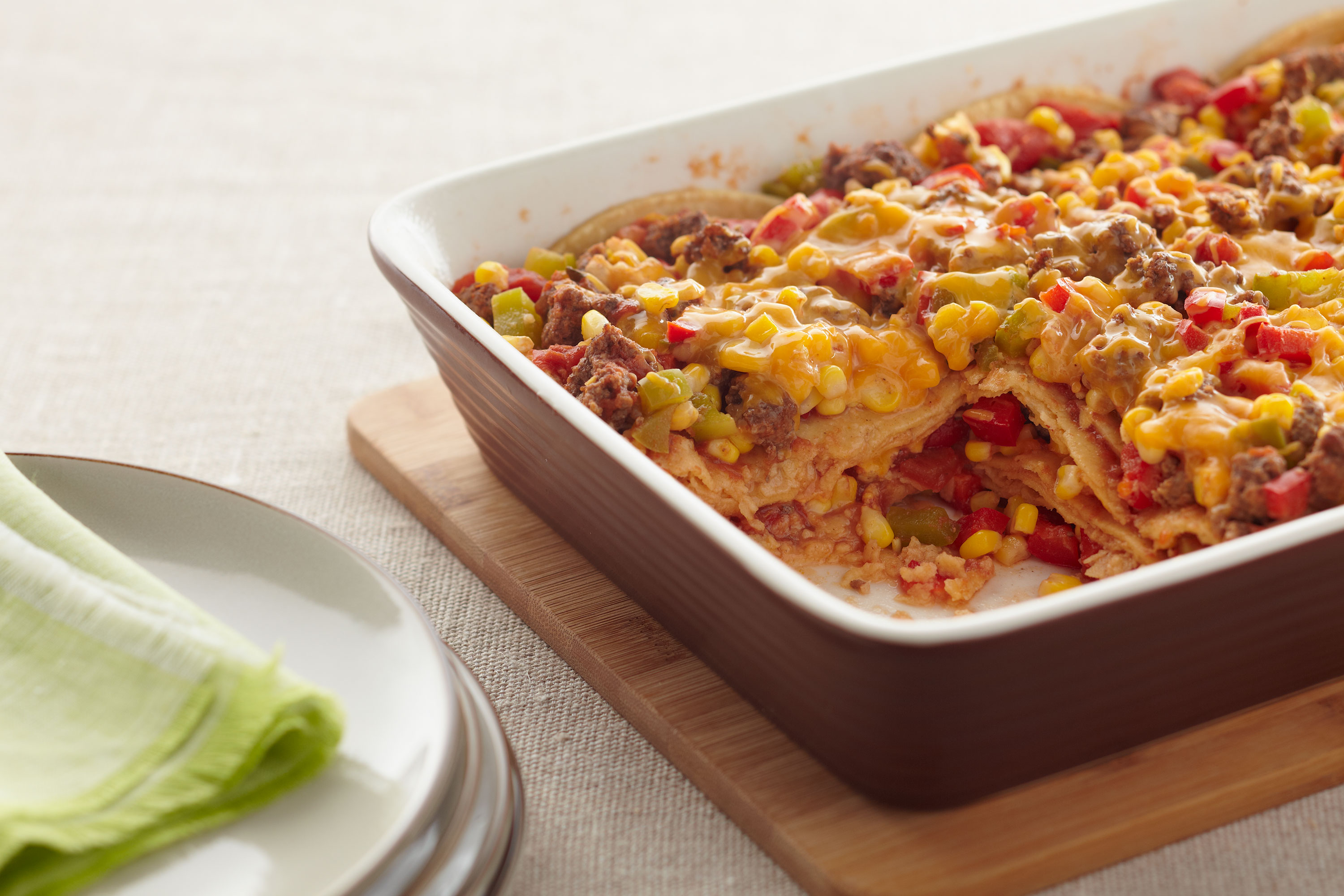 Layered Fiesta Casserole Kraft Cheese Recipes Kraft Heinz