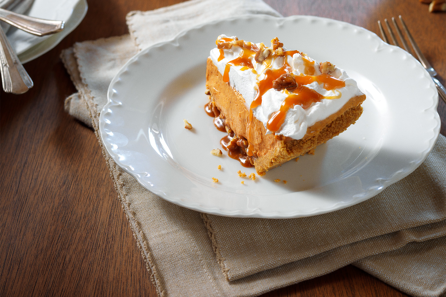 Turtle Pumpkin Pie | JELL-O | United States | Recipes - Kraft Heinz