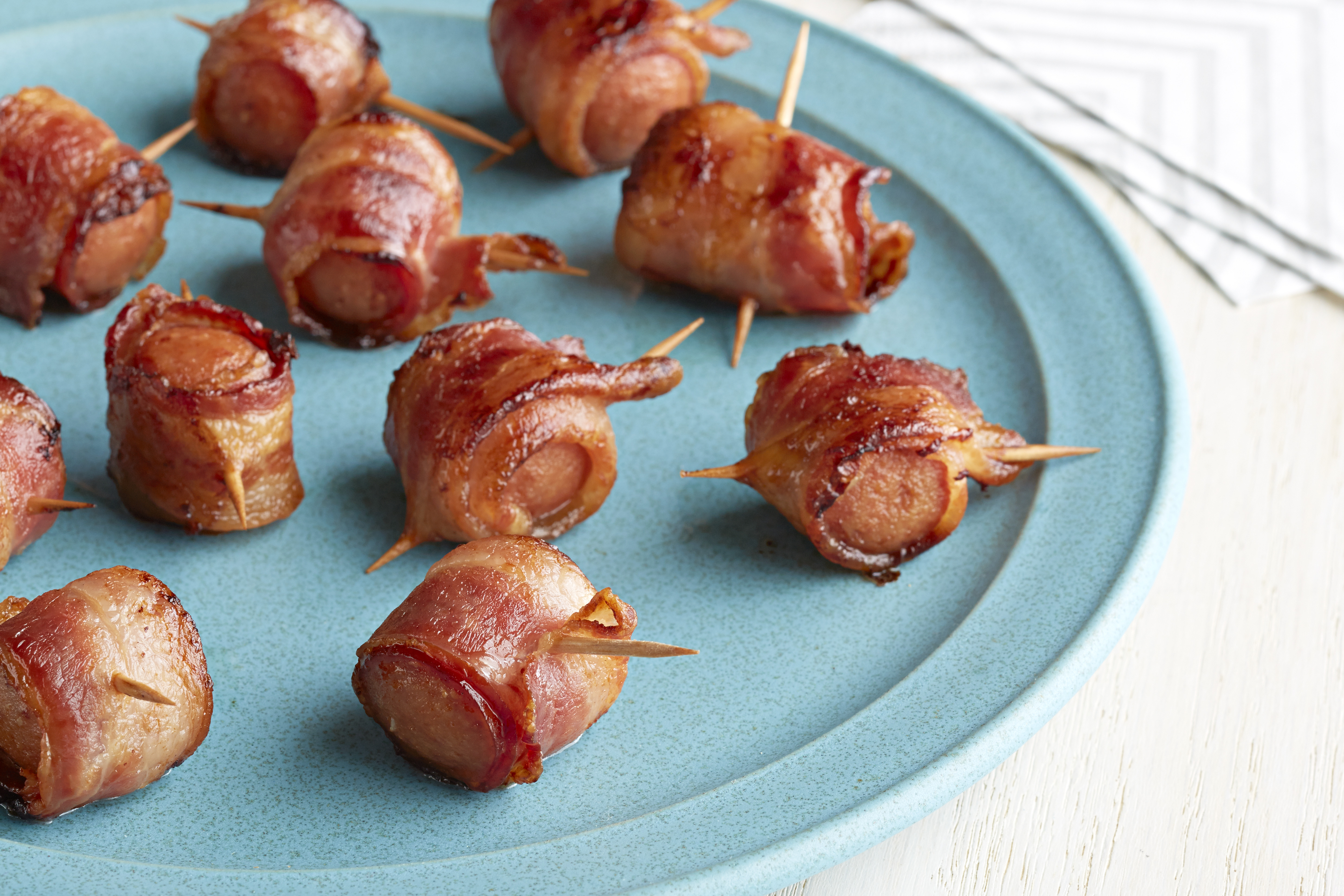 Smoky Bacon-Wrapped Hot Dog Appetizer Bites | Oscar Mayer | United States | Recipes - Kraft Heinz