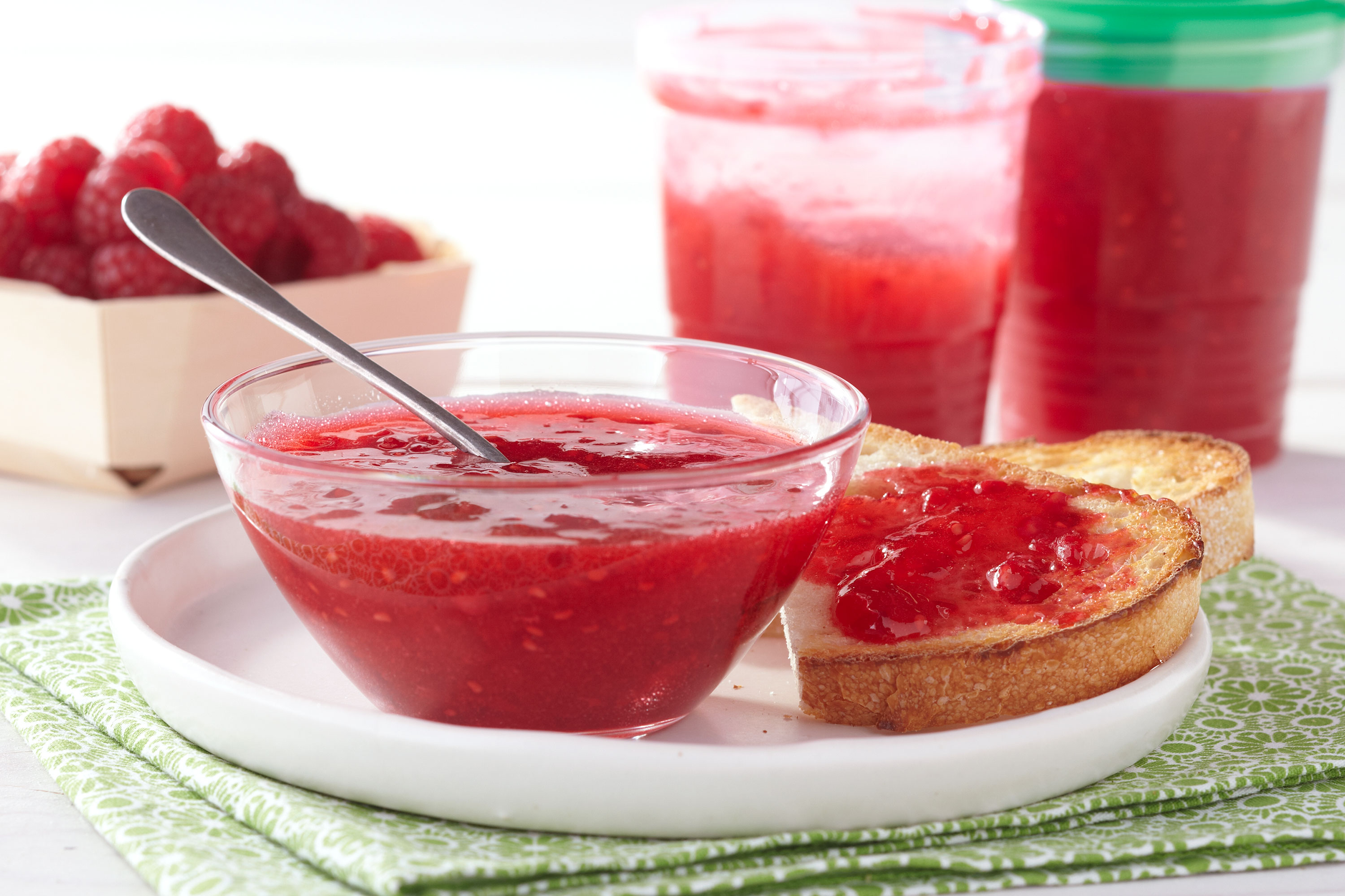 30 Minutes to Homemade SURE.JELL Raspberry Freezer Jam SureJell