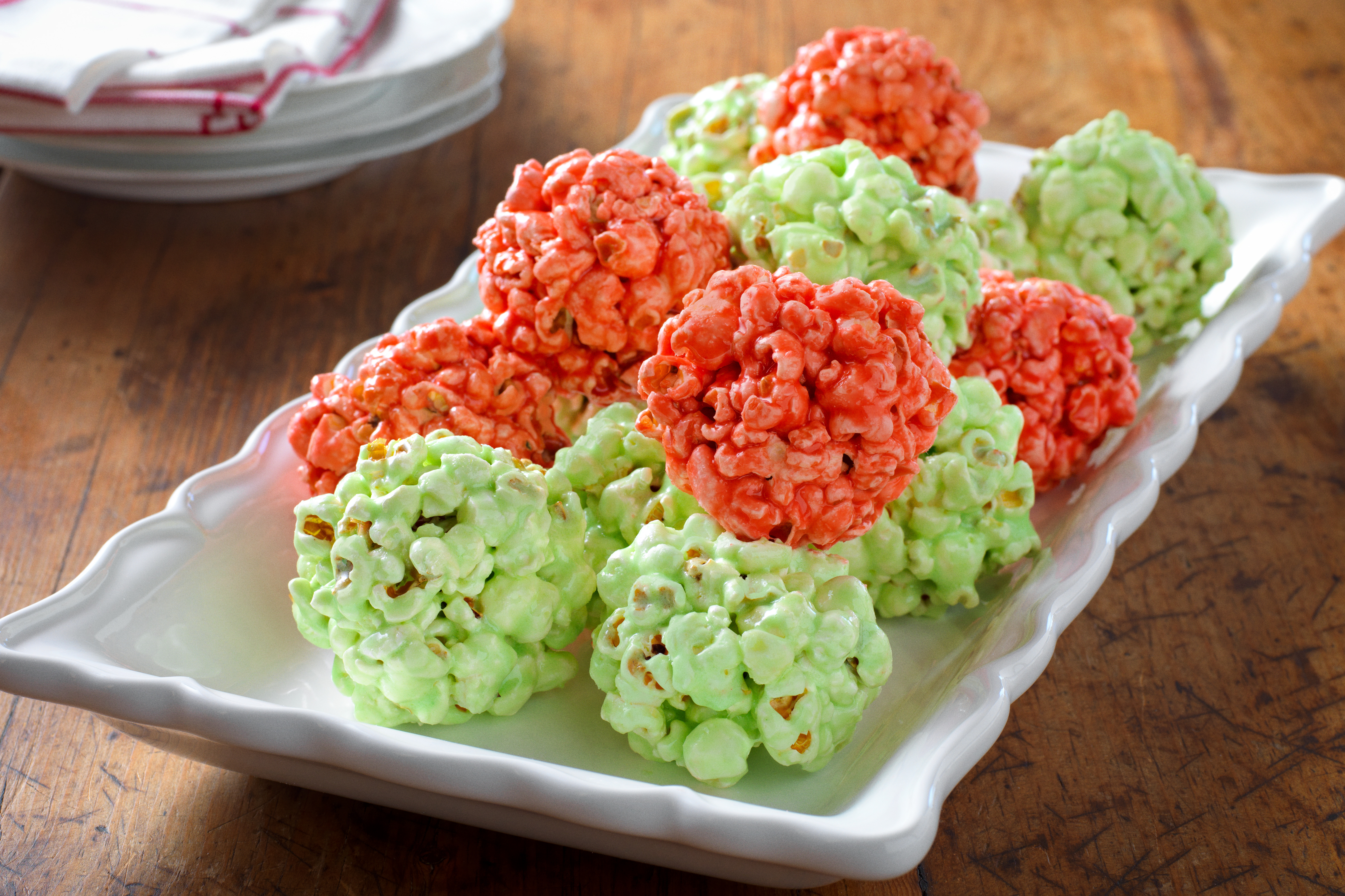 Holiday JELL-O® Popcorn Balls | Jet-Puffed | United States | Recipes - Kraft Heinz
