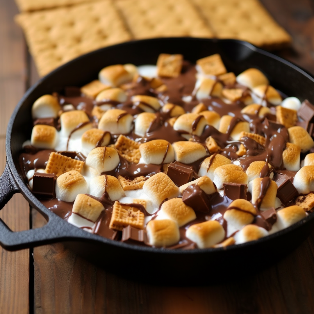 Peanut Butter S'mores Skillet Dip | JET-PUFFED | United States | Recipes - Kraft Heinz