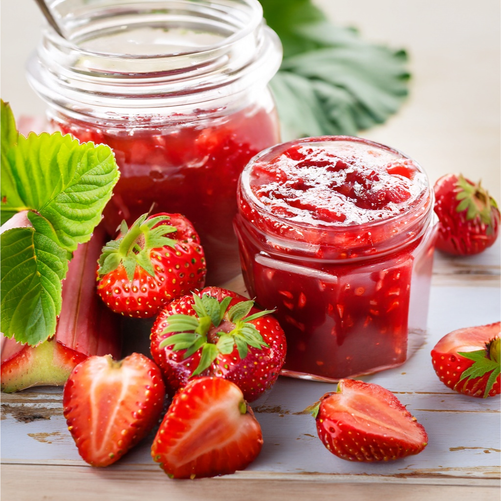SURE JELL Strawberry Rhubarb Jam SURE JELL Recipes Kraft Heinz
