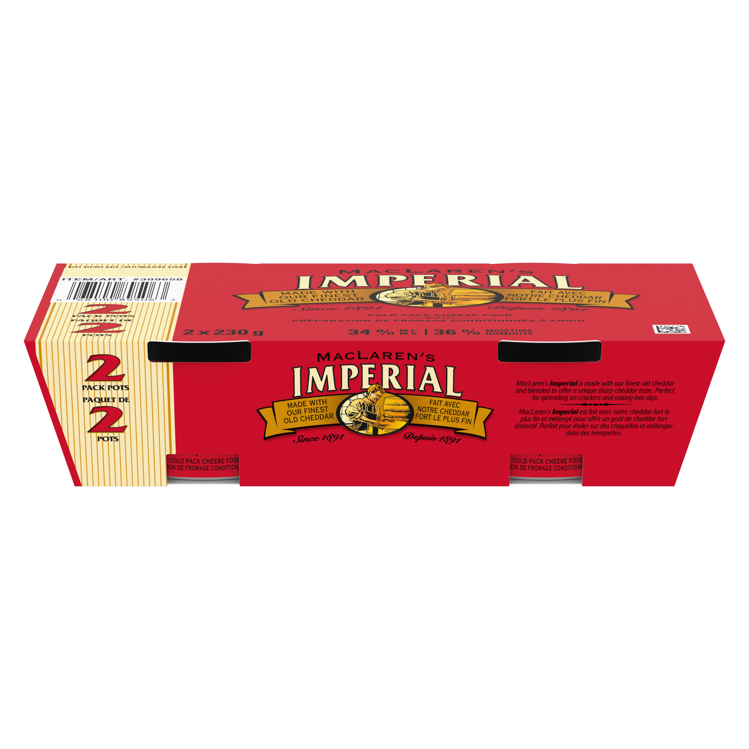 Maclaren's Imperial Sharp Cold Pack Cheddar Cheese Product MACLAREN