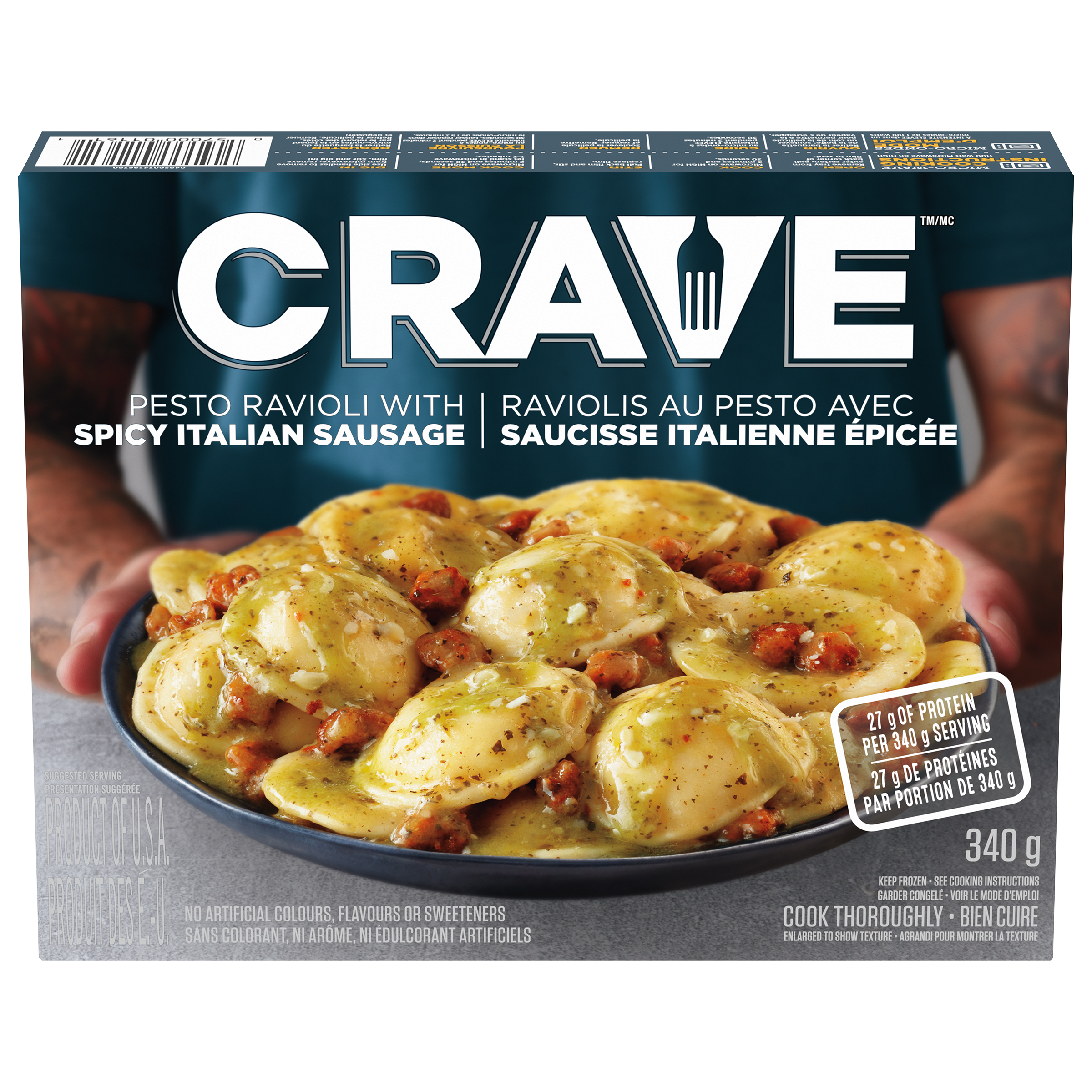 CRAVE Frozen Dinner Smokey BBQ Angus Beef 283 g - Voilà Online