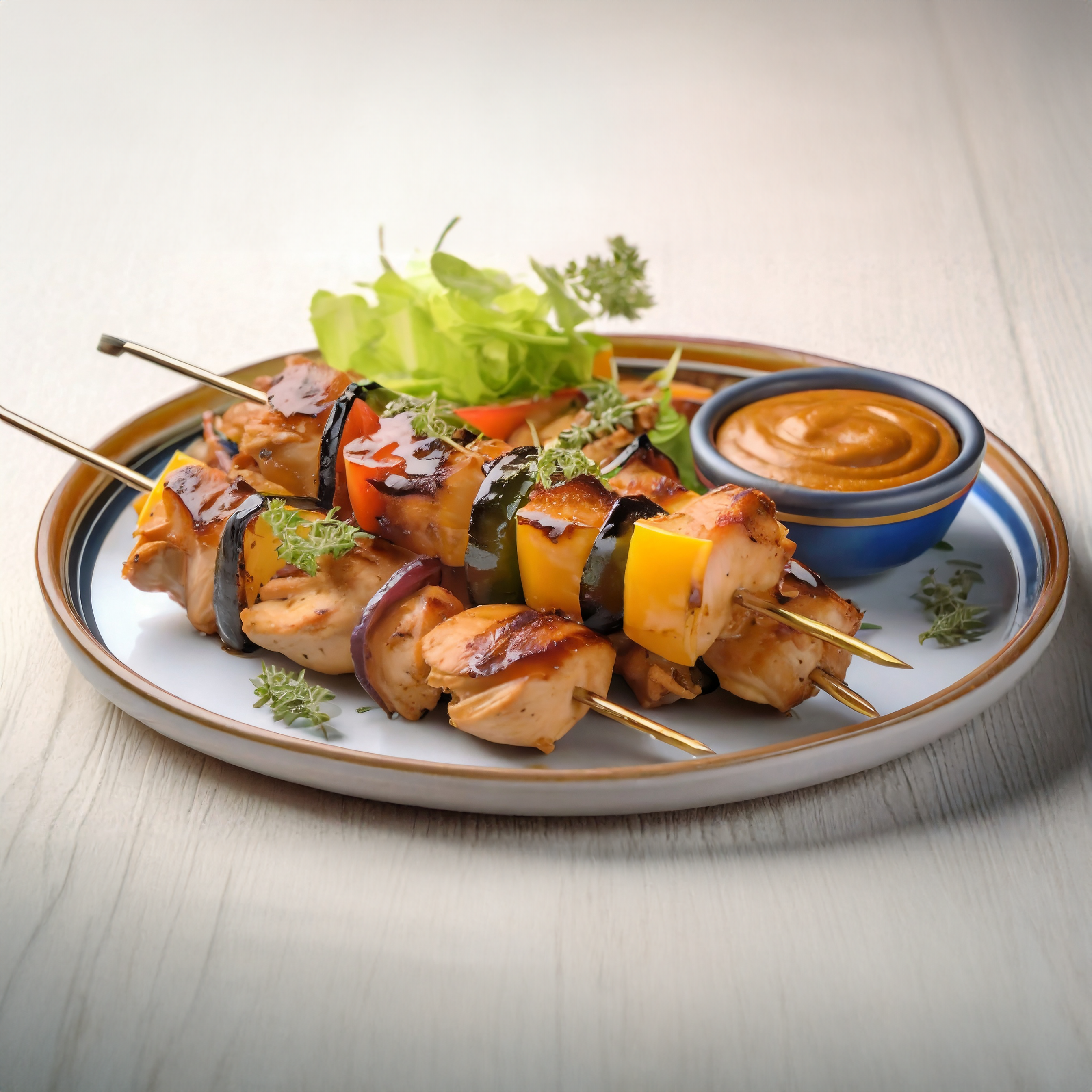 Tasty Chicken Kabobs with Grilled Vegetables | Diana Sauce | Canada | Recipes - Kraft Heinz