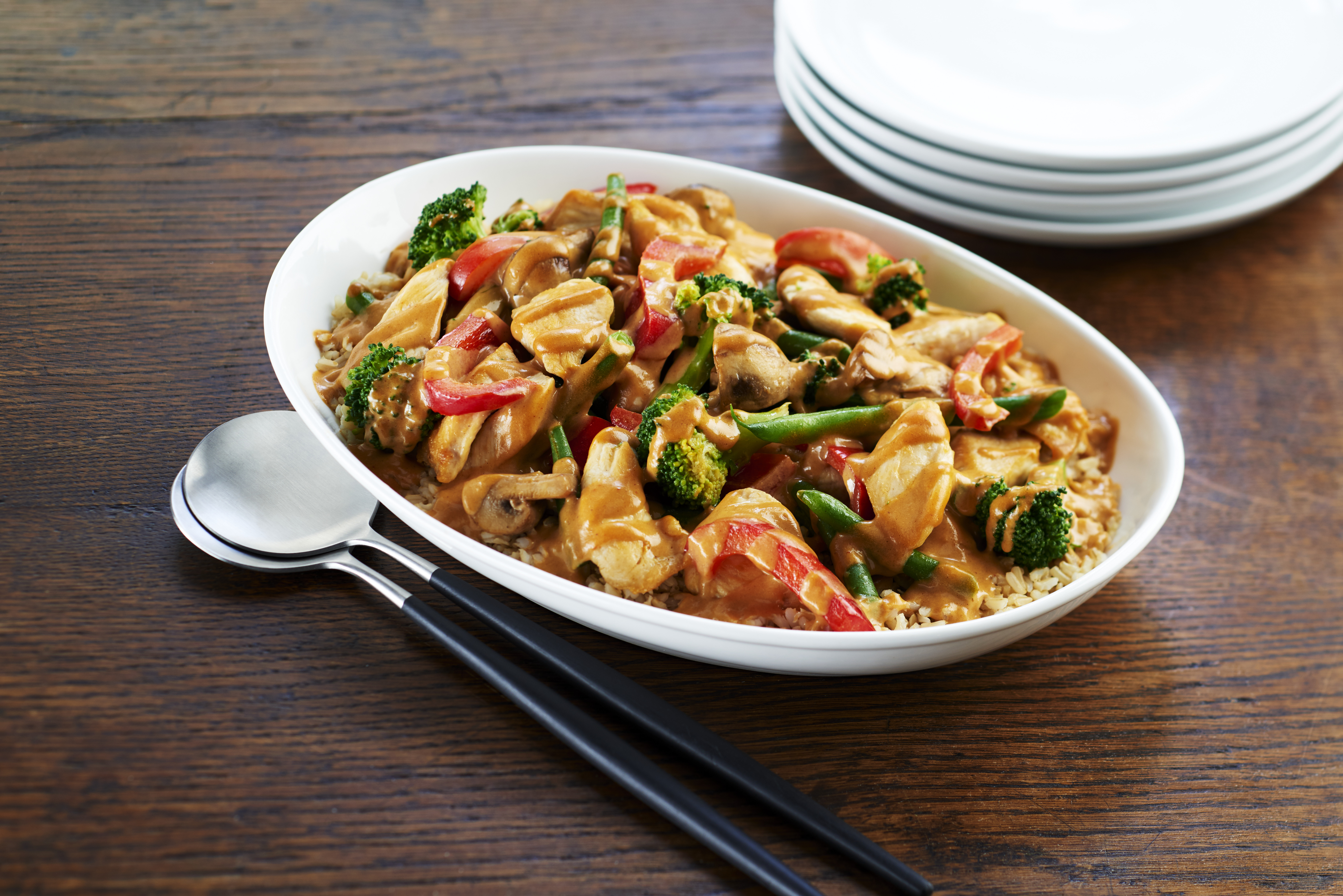Stir-Fried Chicken with Creamy Peanut Sauce | Kraft Peanut Butter | Canada | Recipes - Kraft Heinz