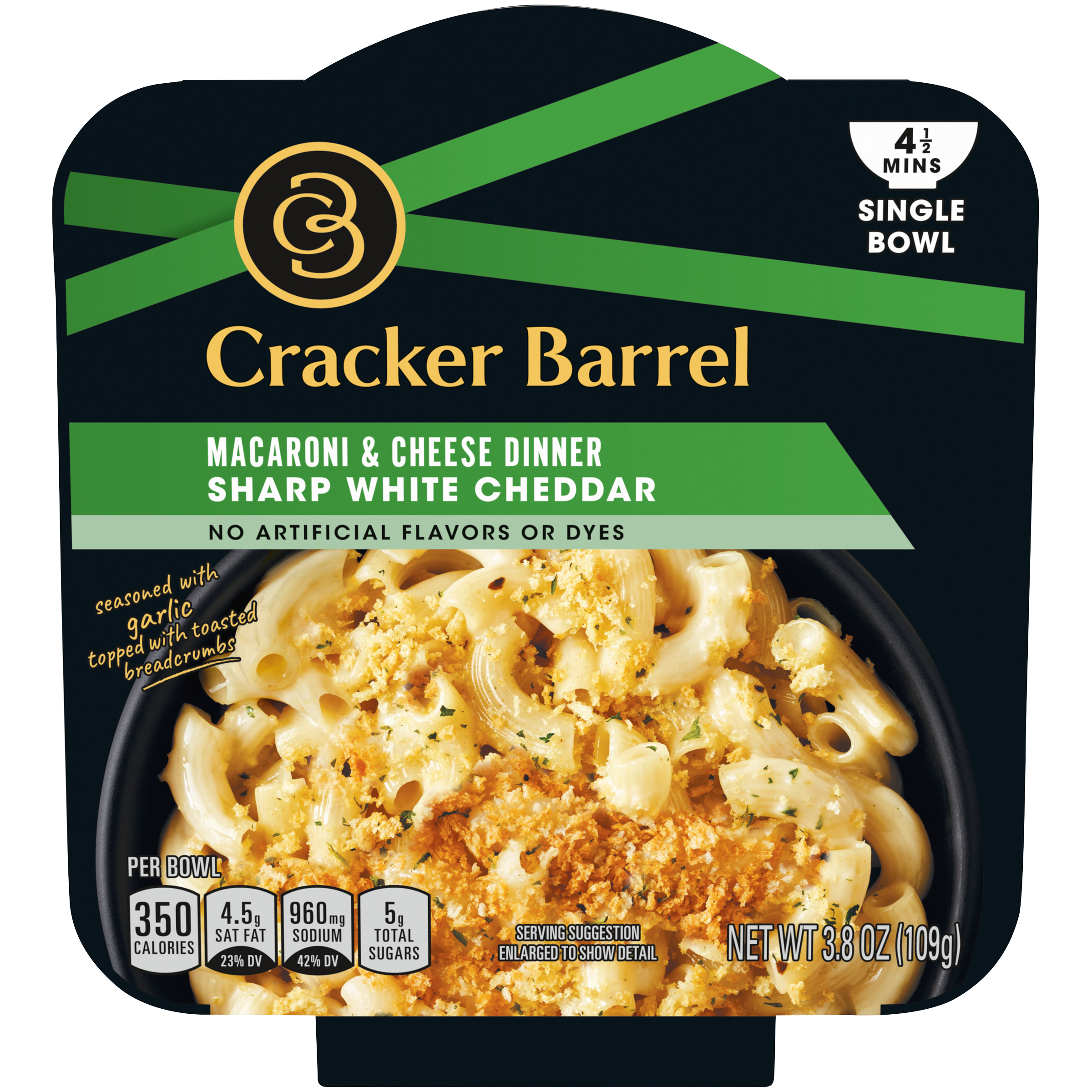 macaroni  Cracker Barrel Sharp Cheddar Macaroni & Cheese Dinner, Box