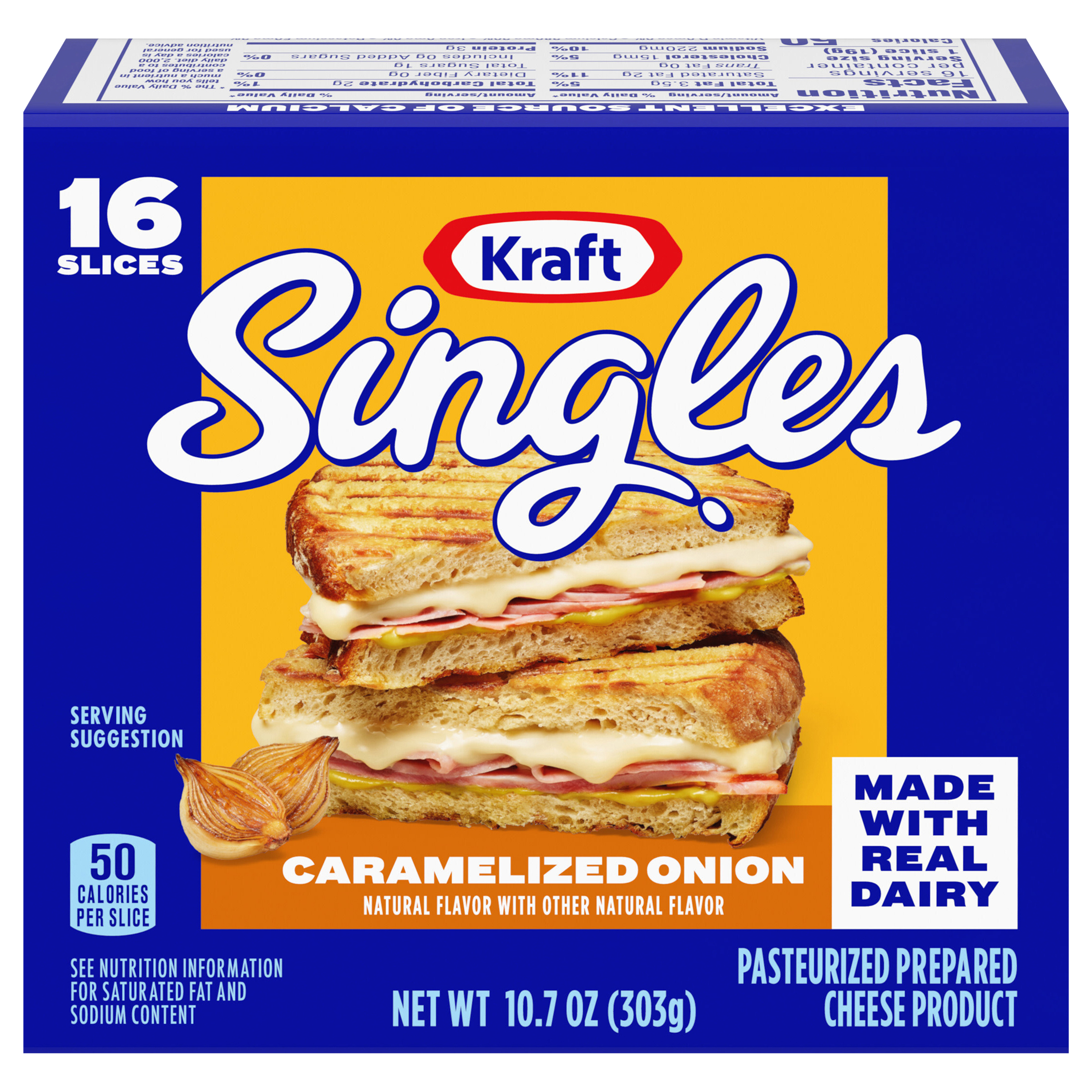 Caramelized Onion Cheese Slices | KRAFT SINGLES | United States