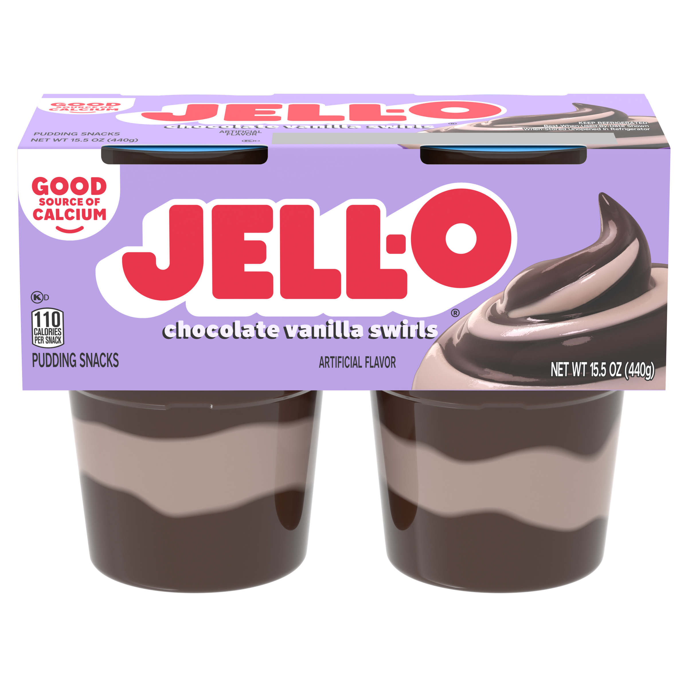 Original Chocolate Vanilla Swirls Ready-to-Eat Pudding Snack Cups