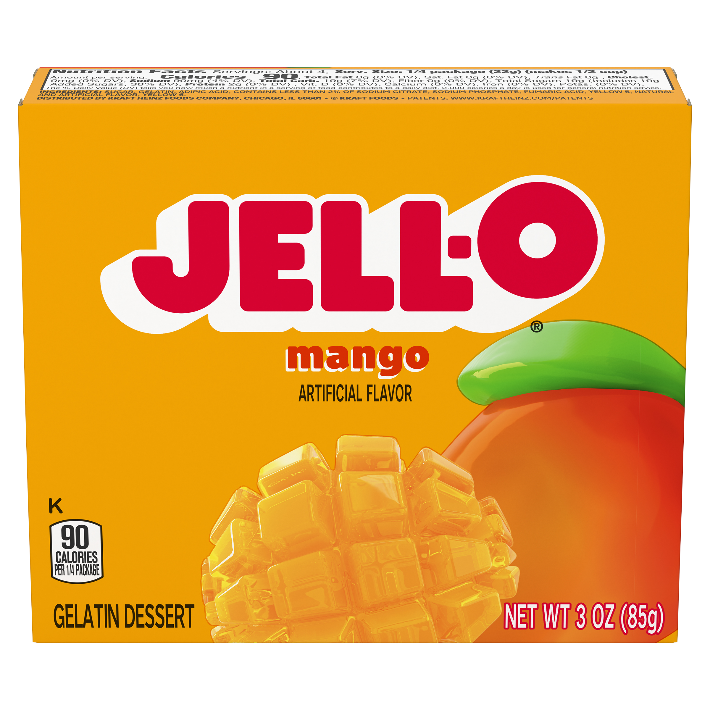 Mango Gelatin Dessert Mix | Jell-O | United States | Products - Heinz®
