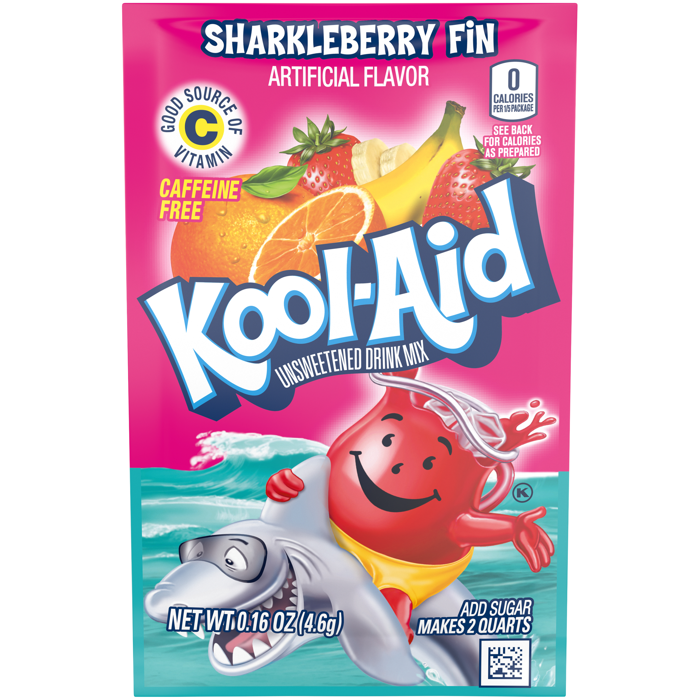 Unsweetened Sharkleberry Fin Strawberry Orange Punch Powdered Soft