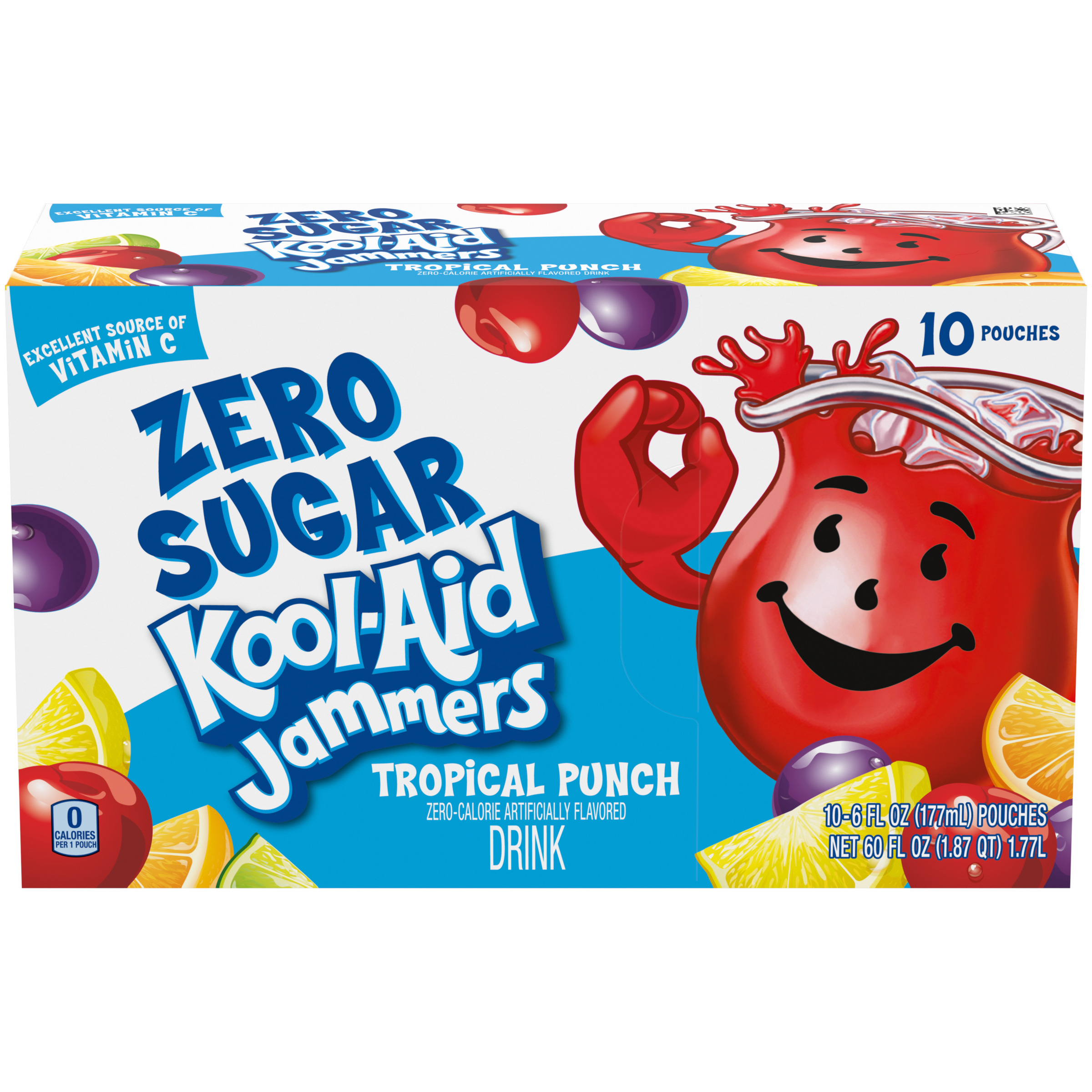 Jammers Tropical Punch Zero Sugar Artificially Flavored Soft Drink