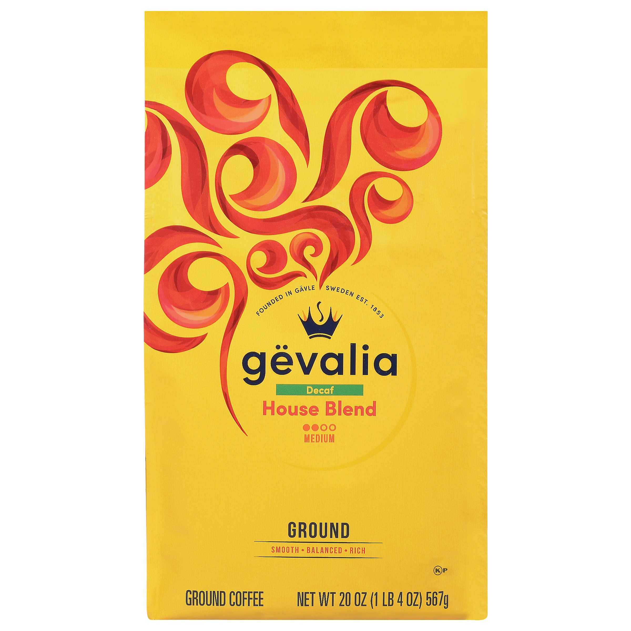 House Blend Decaf Medium Roast Ground Coffee | GEVALIA | United States ...