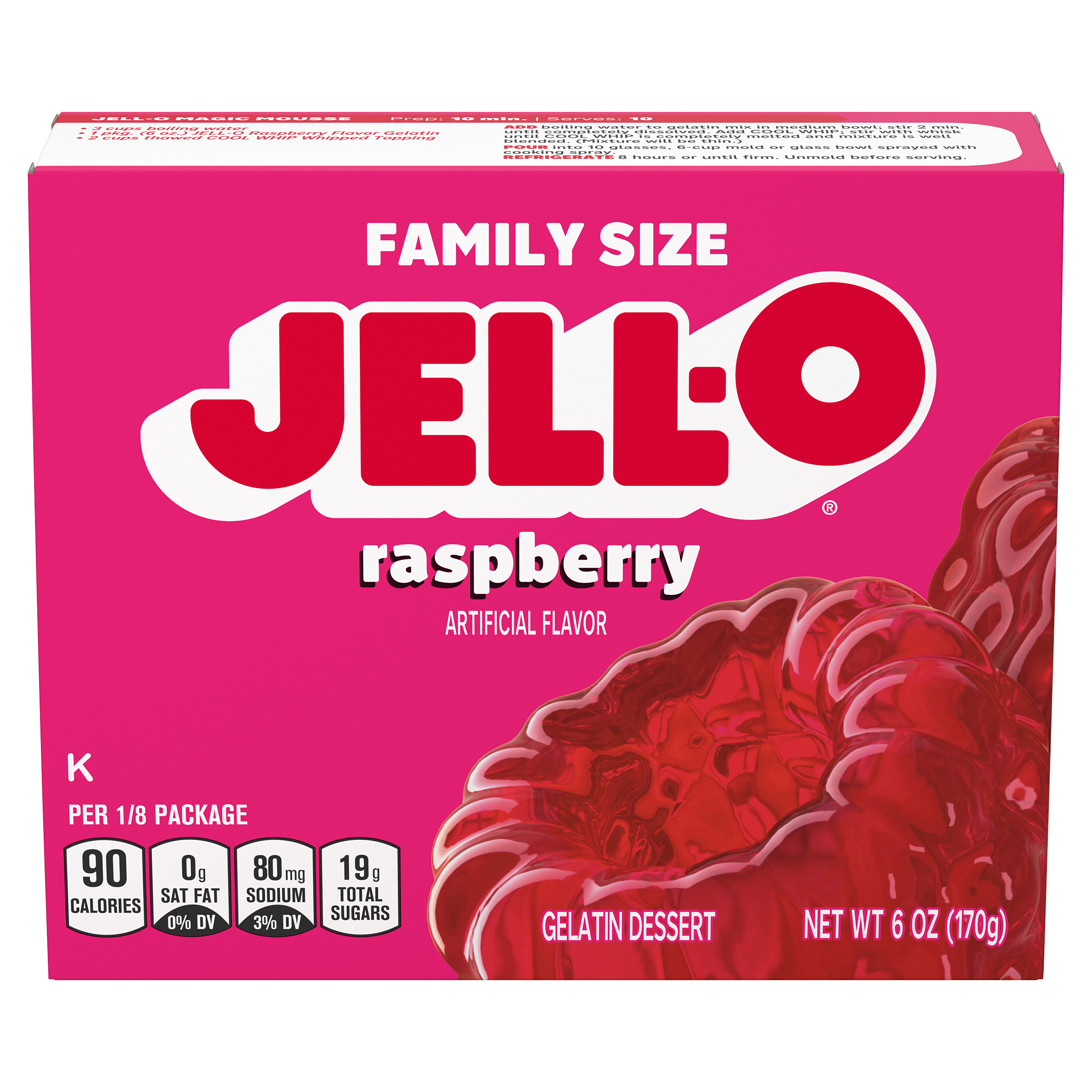 Raspberry Gelatin Dessert Mix | Jell-O | United States | Products