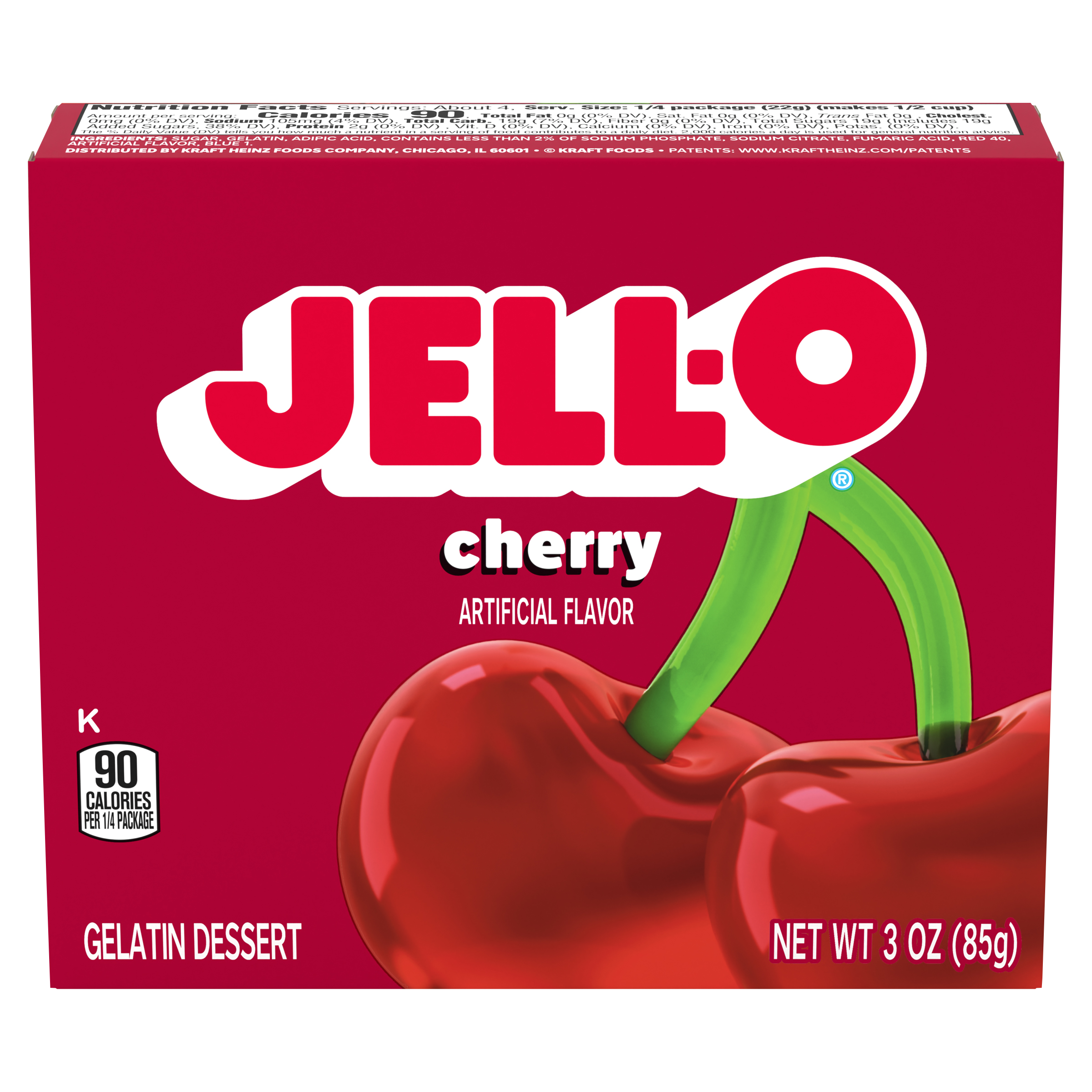 ジェル2＆クリーム4 Cherry Gelatin Dessert Mix | Jell-O | United States | Products