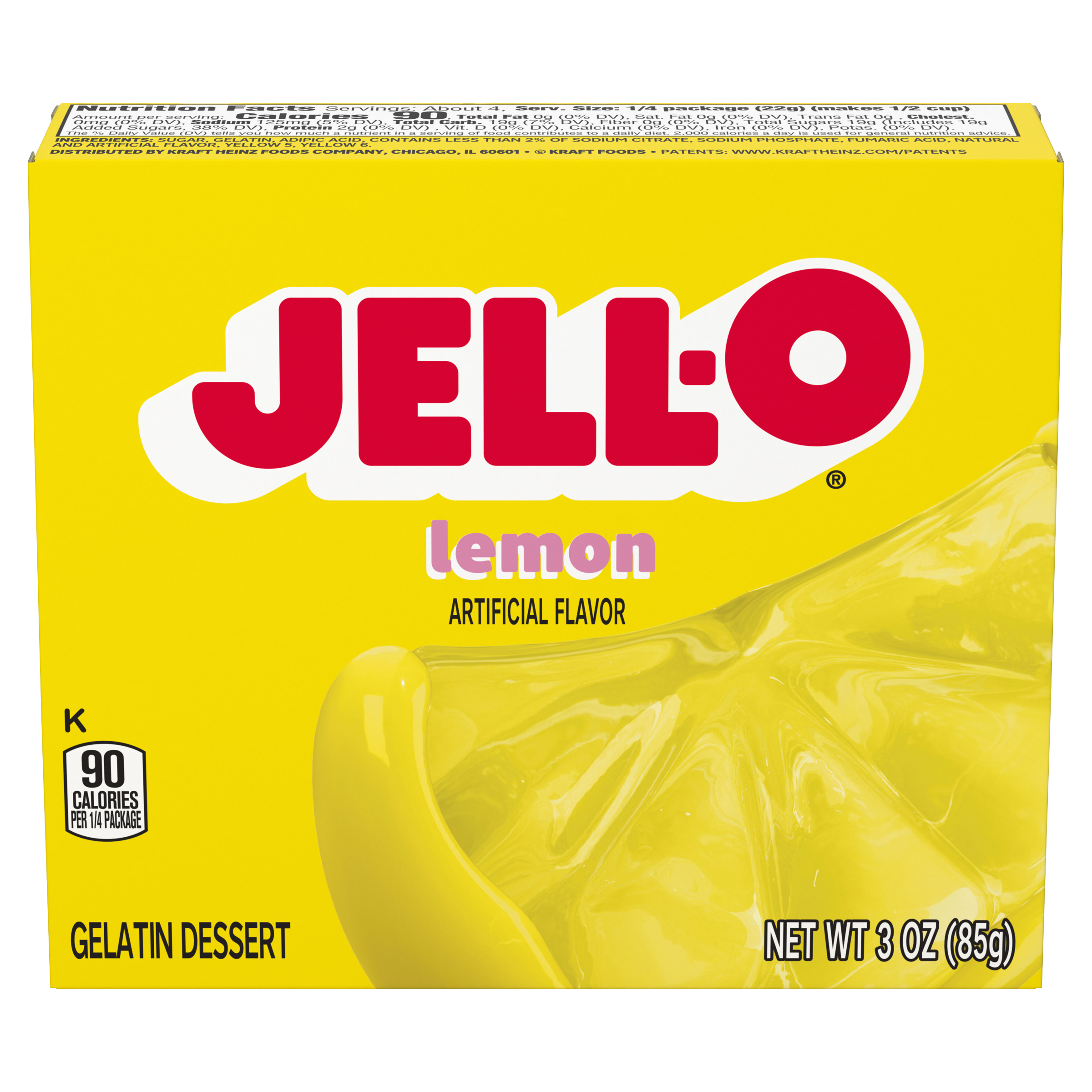 Lemon Gelatin Dessert Mix | Jell-O | United States | Products - Heinz®