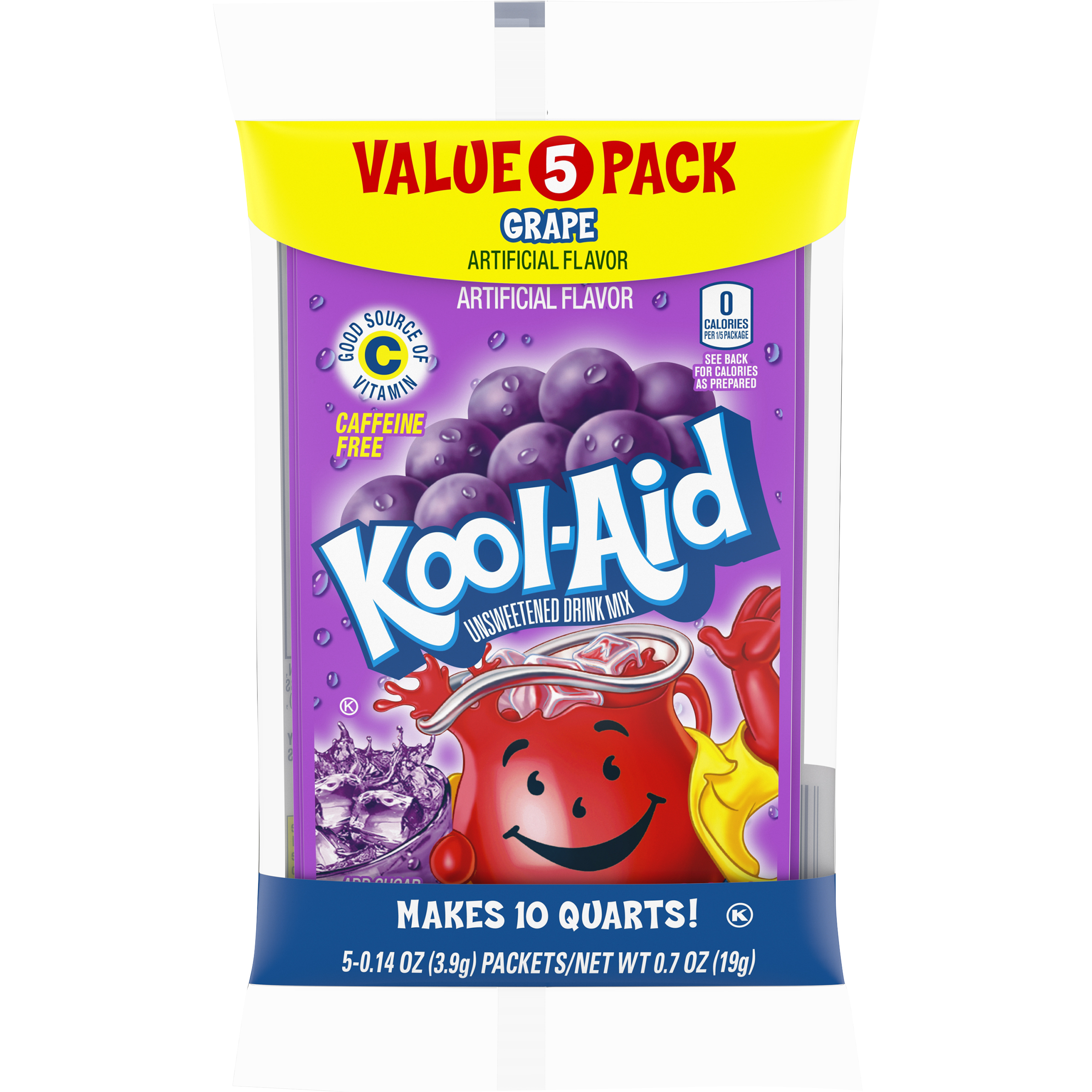 Unsweetened Grape Artificially Flavored Powdered Soft Drink Mix