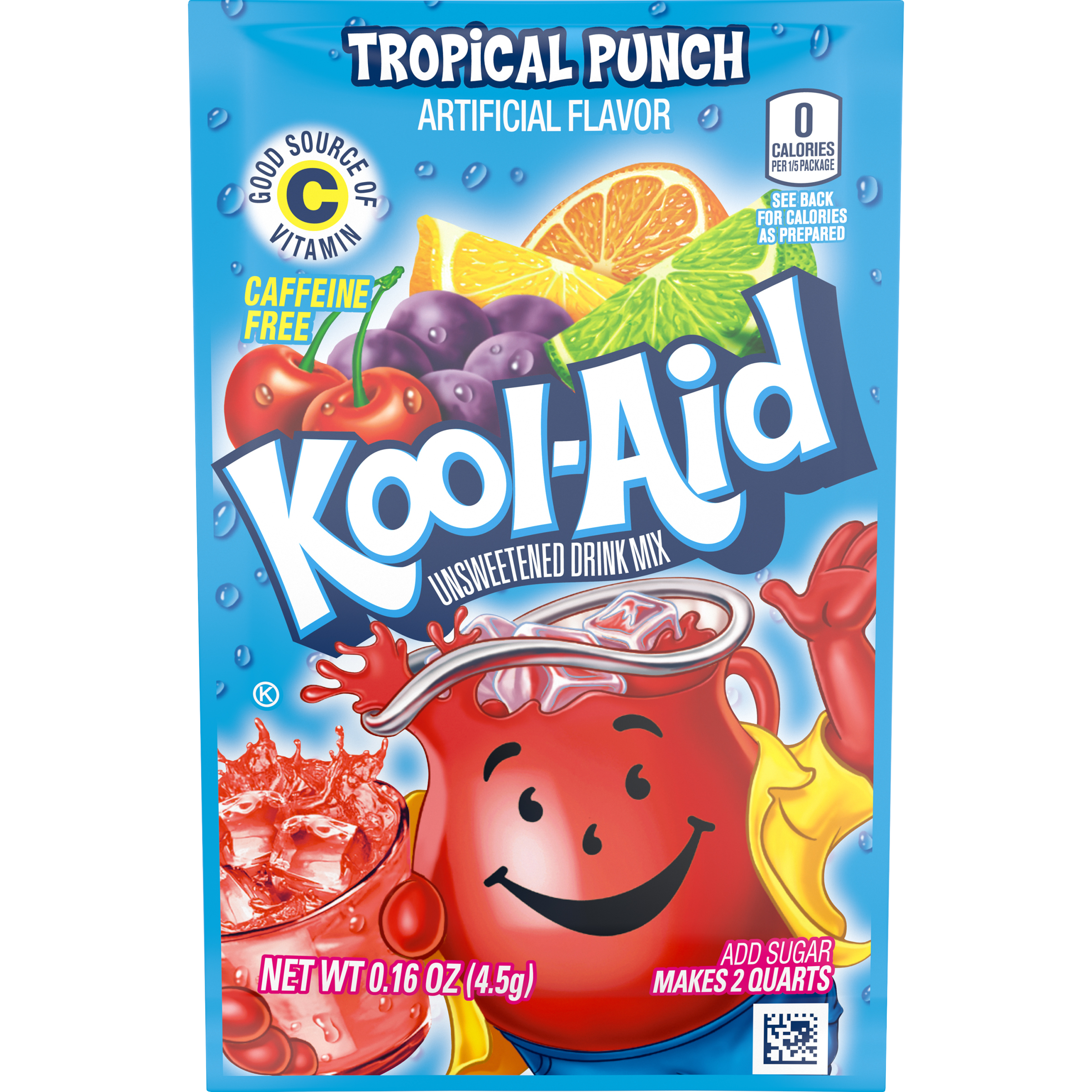 Unsweetened Tropical Punch Artificially Flavored Powdered Soft