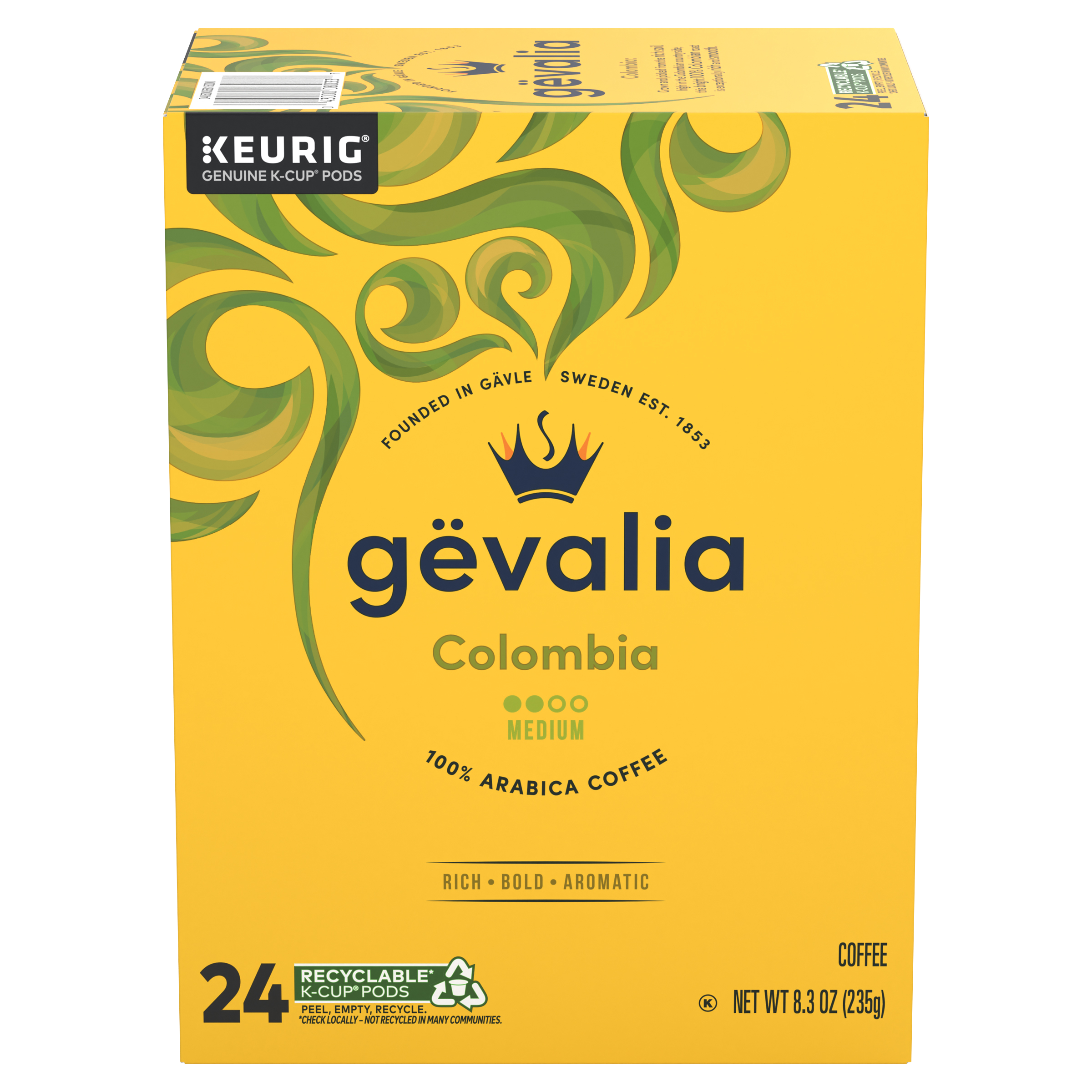Colombia Medium Roast K-Cup® Coffee Pods | GEVALIA | United States
