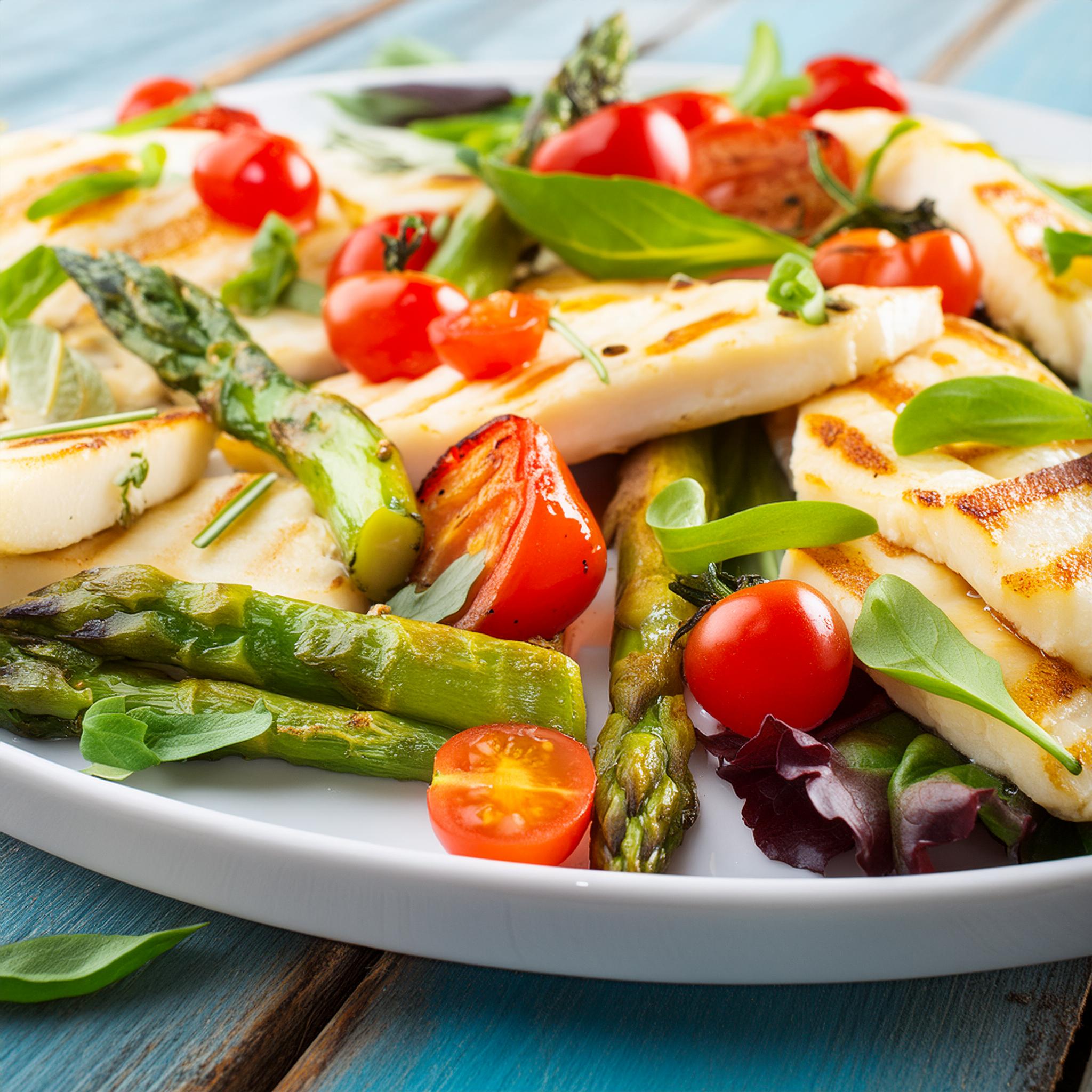 Grilled halloumi & vege salad | Eta Salads | New Zealand | Recipes - Kraft Heinz