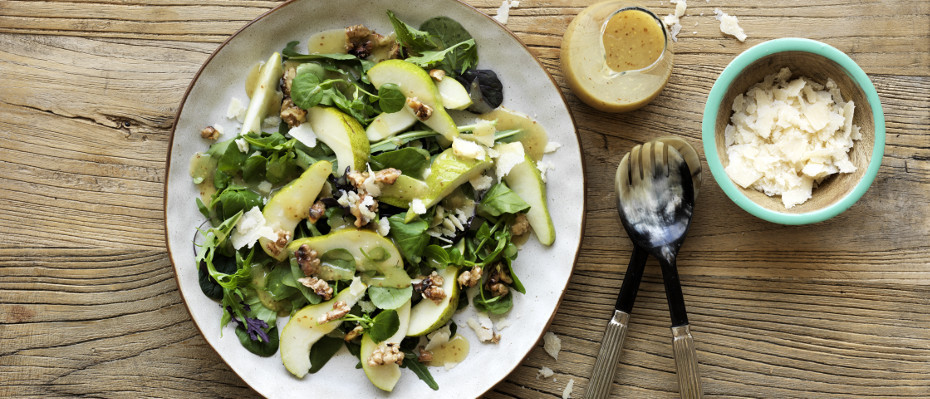 Honey mustard, pear &amp; walnut salad | Eta | New Zealand | Recipes - Kraft Heinz