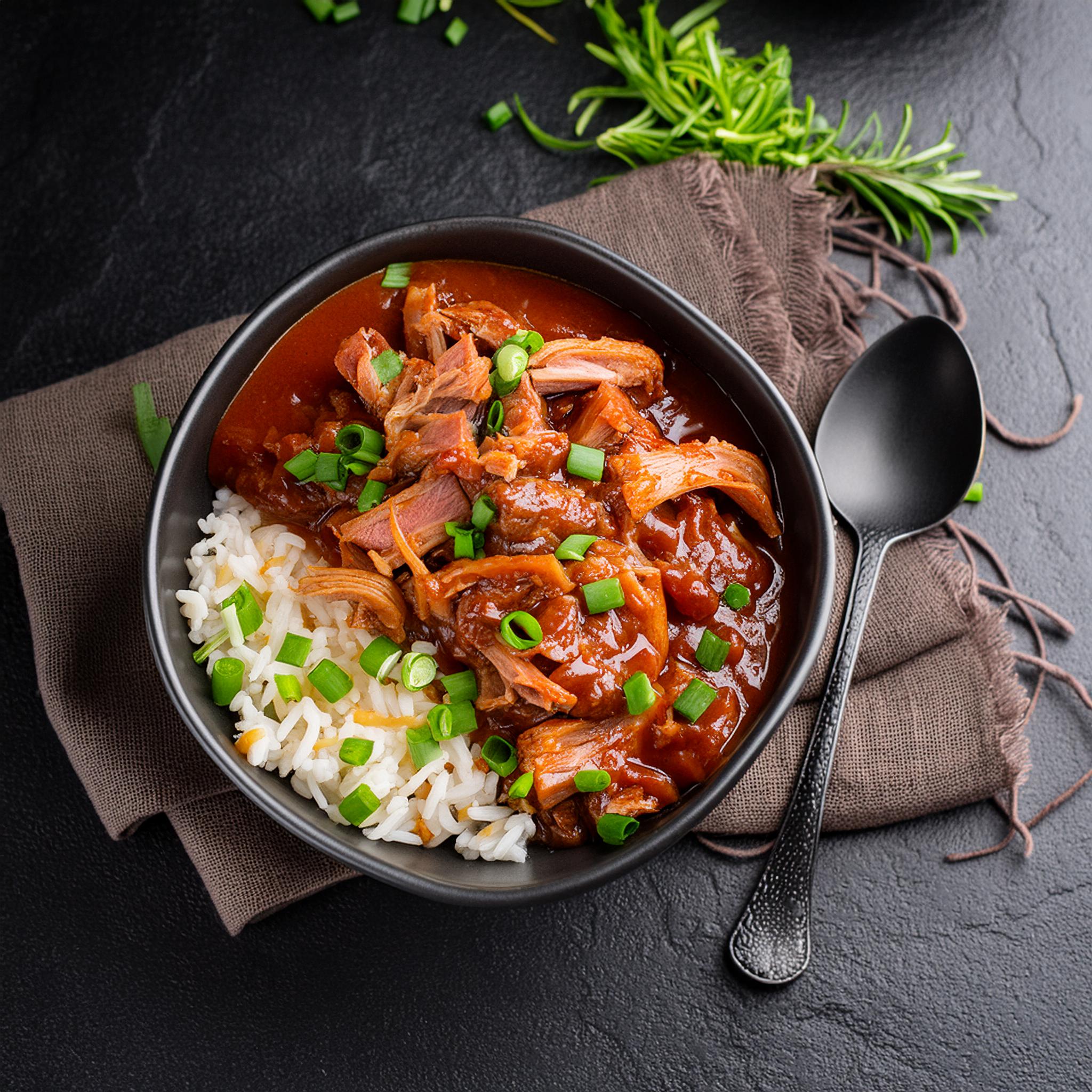 Smokey pulled pork with gumbo vegetables | F. Whitlock & Sons | New Zealand | Recipes - Kraft Heinz