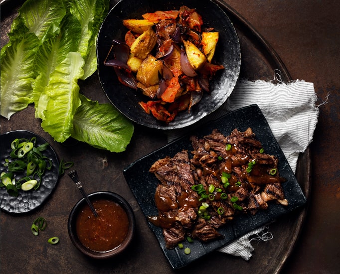 Korean steak with kimchi fried potatoes | F. Whitlock & Sons | New Zealand | Recipes - Kraft Heinz