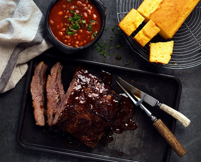 Texan beef brisket with BBQ beans | F. Whitlock & Sons | New