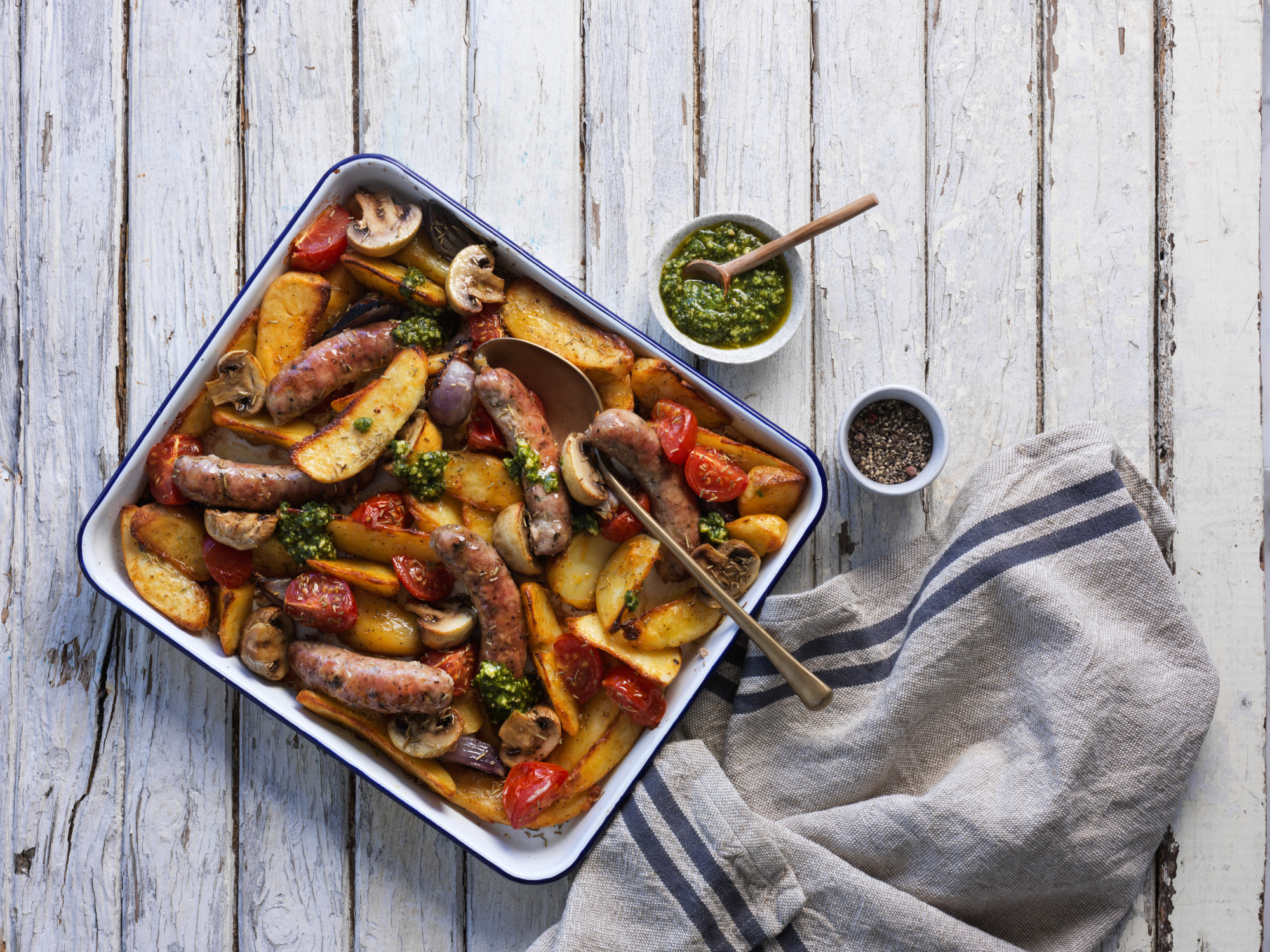 Sausage and veggie tray bake | Gregg's | New Zealand | Recipes - Kraft Heinz