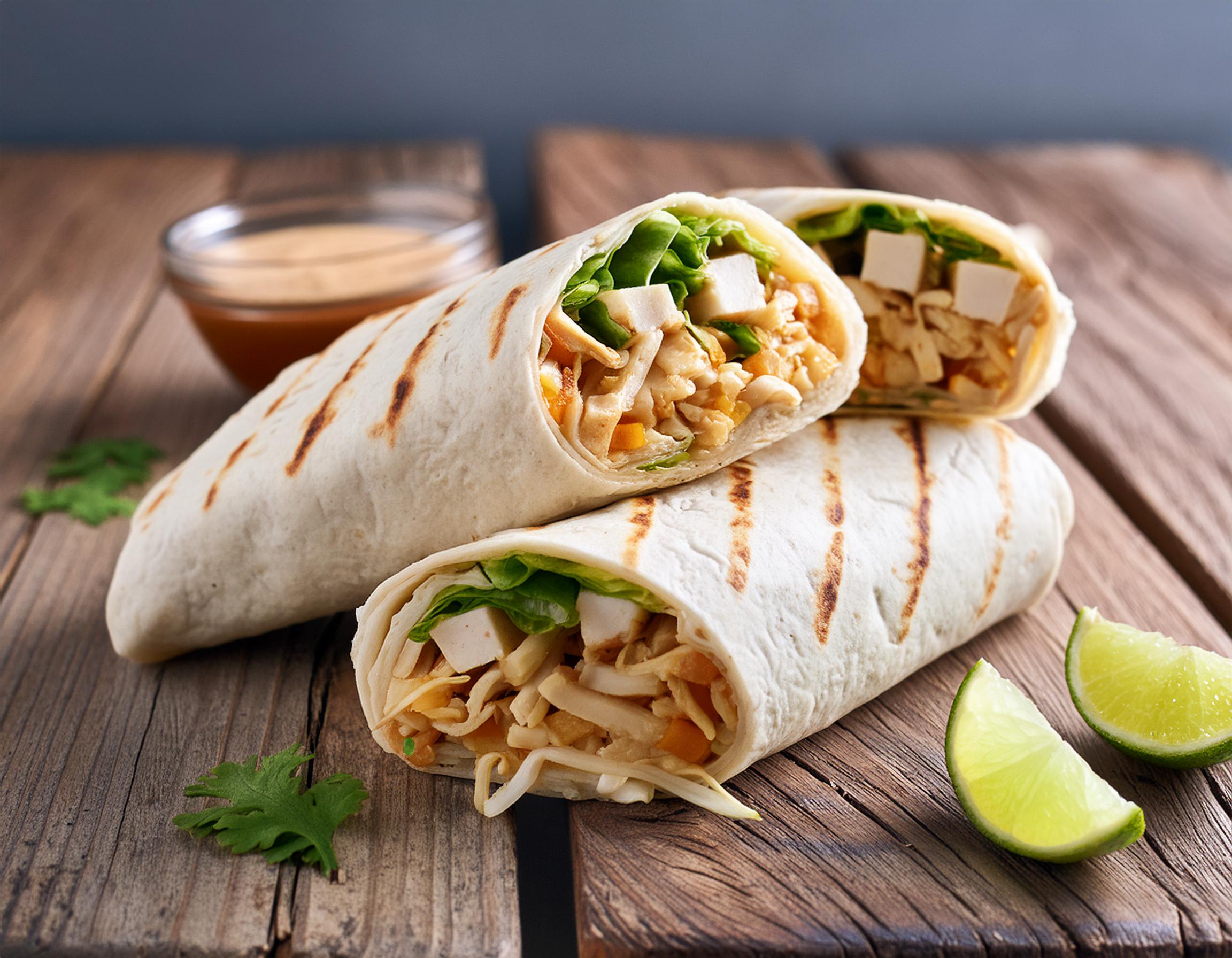 Tortillawrap met kip tauge en satesaus Wijko Recepten Kraft Heinz