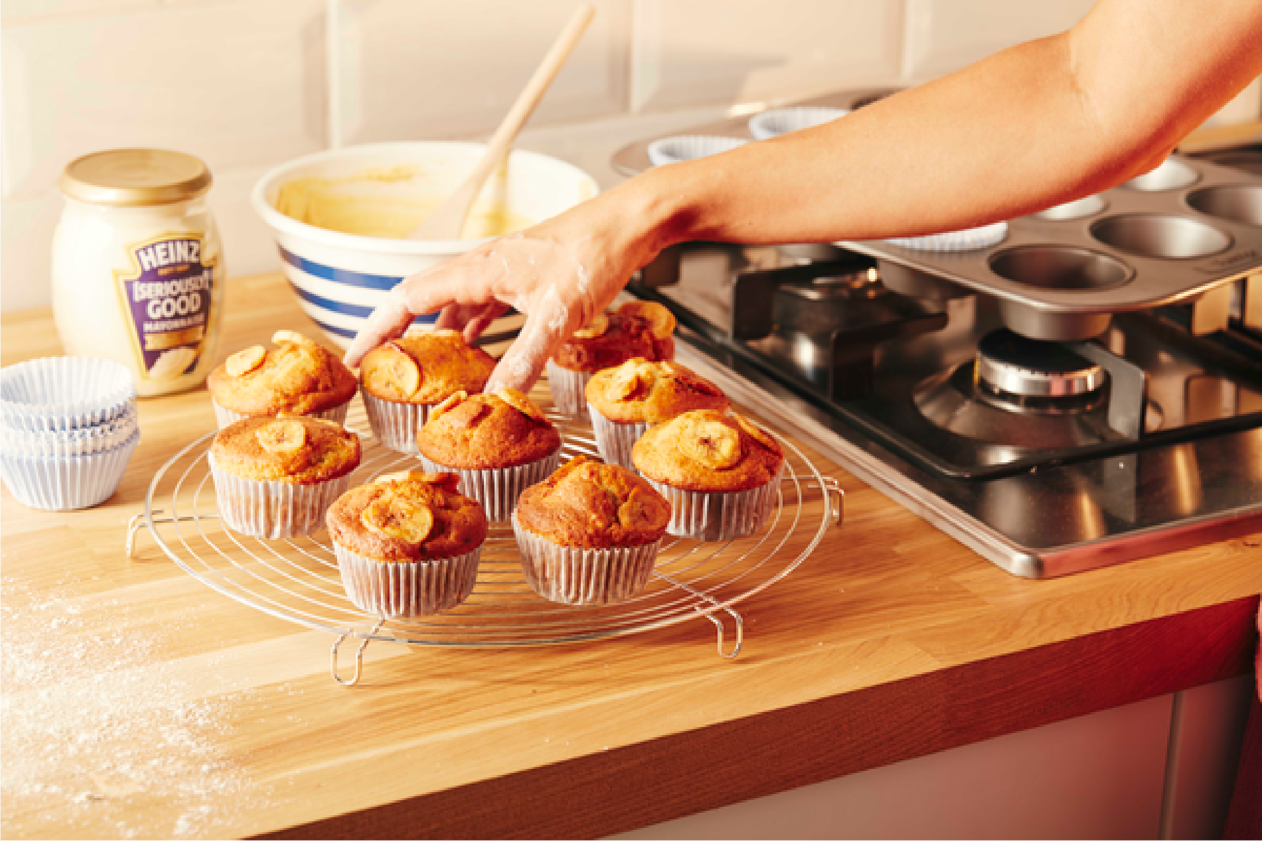 Banana mayo muffins | Heinz