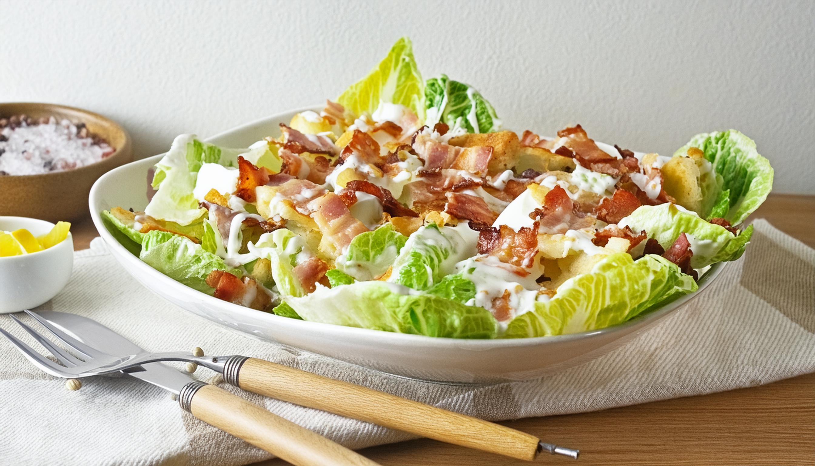 Chicken Bacon Caesar Salad Food In A Minute Recipes Kraft Heinz chicken-bacon-caesar-salad-food-in-a-minute-recipes-kraft-heinz