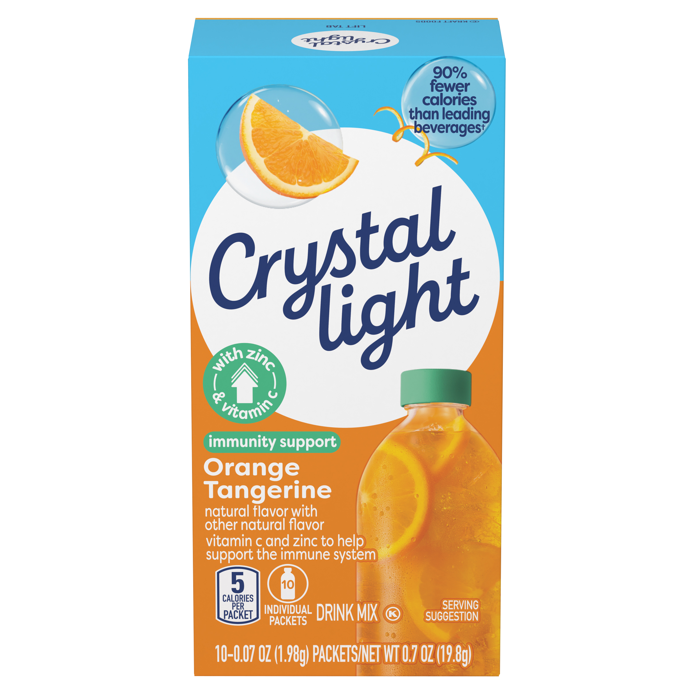 Immunity Support Orange Tangerine Powdered Drink Mix | Crystal