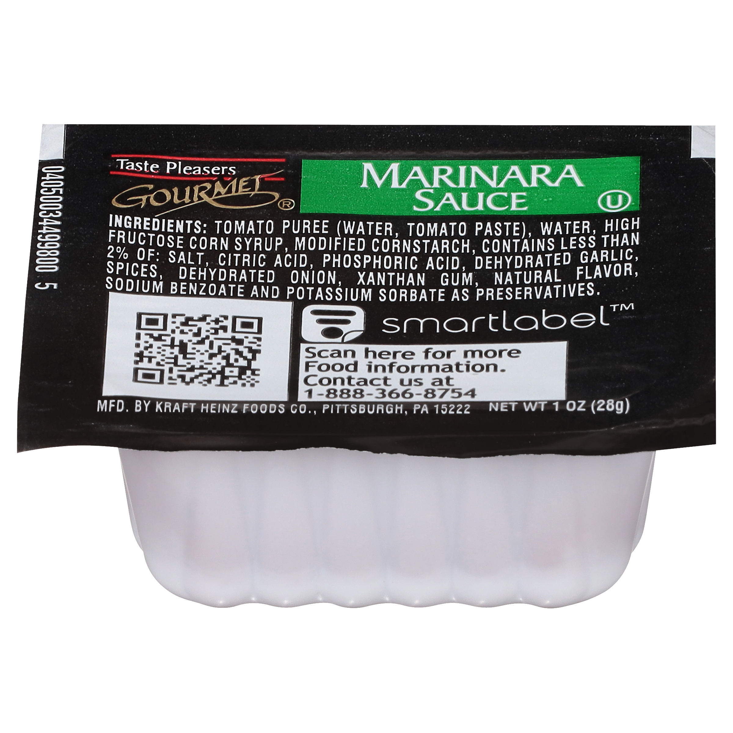 Taste Pleasers Gourmet Single Serve Marinara Sauce, 6.25 LB | Away From Home