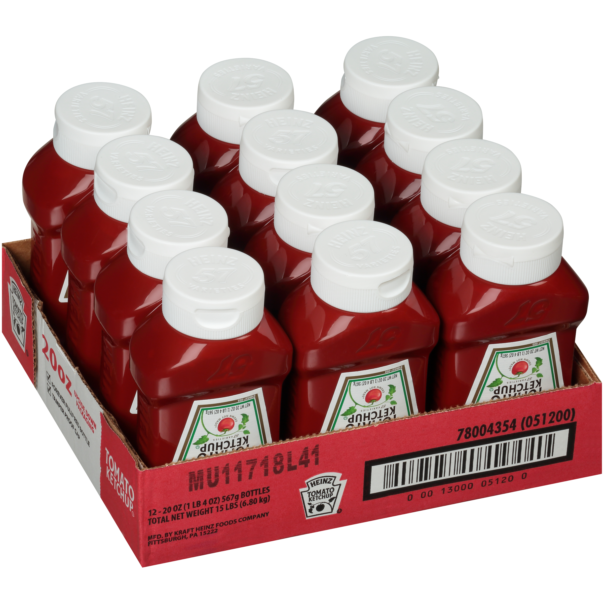 Heinz FOREVER FULL Inverted Ketchup Bottles, 14 LB | Away