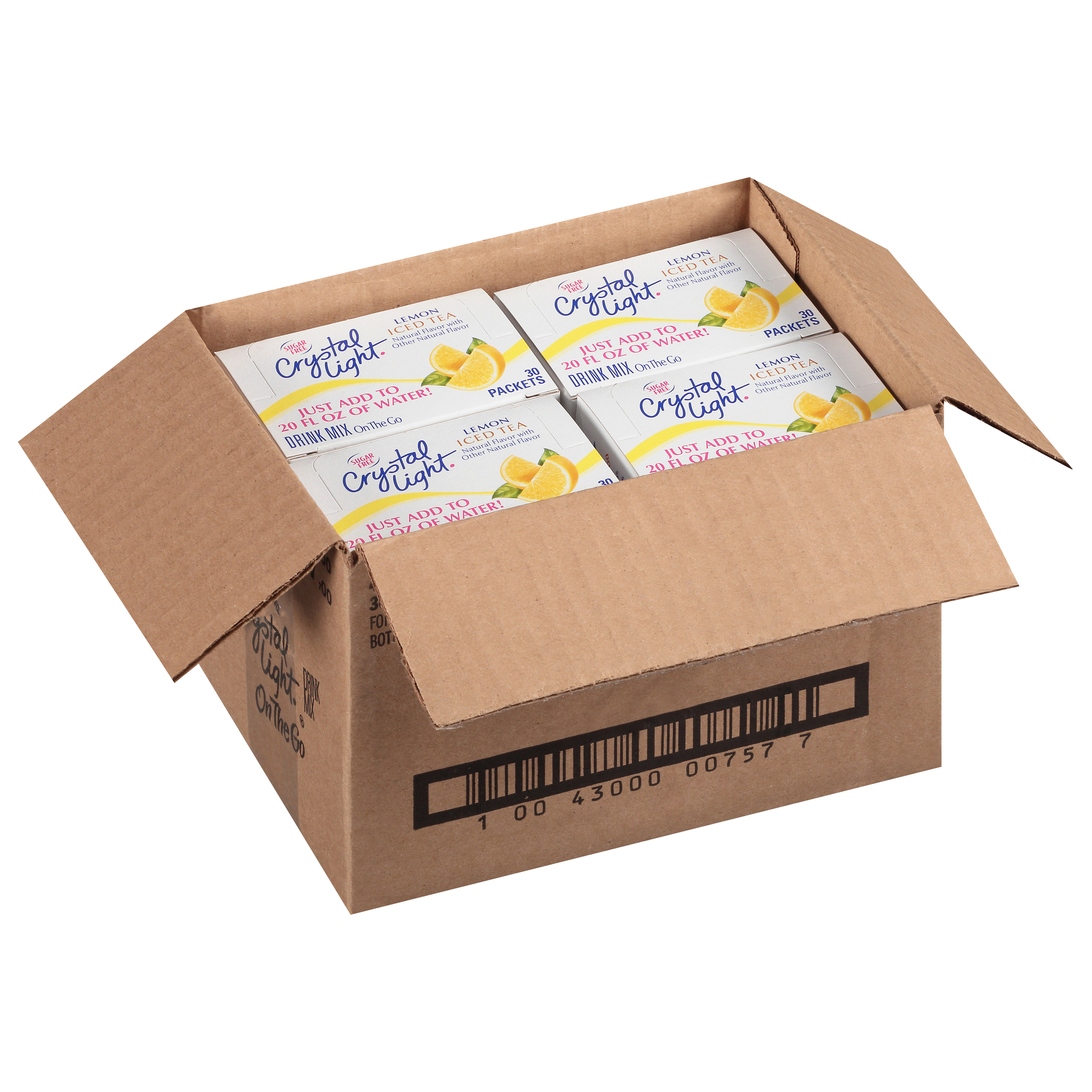 CRYSTAL LIGHT Single Serve Sugar-Free Iced Tea Powdered