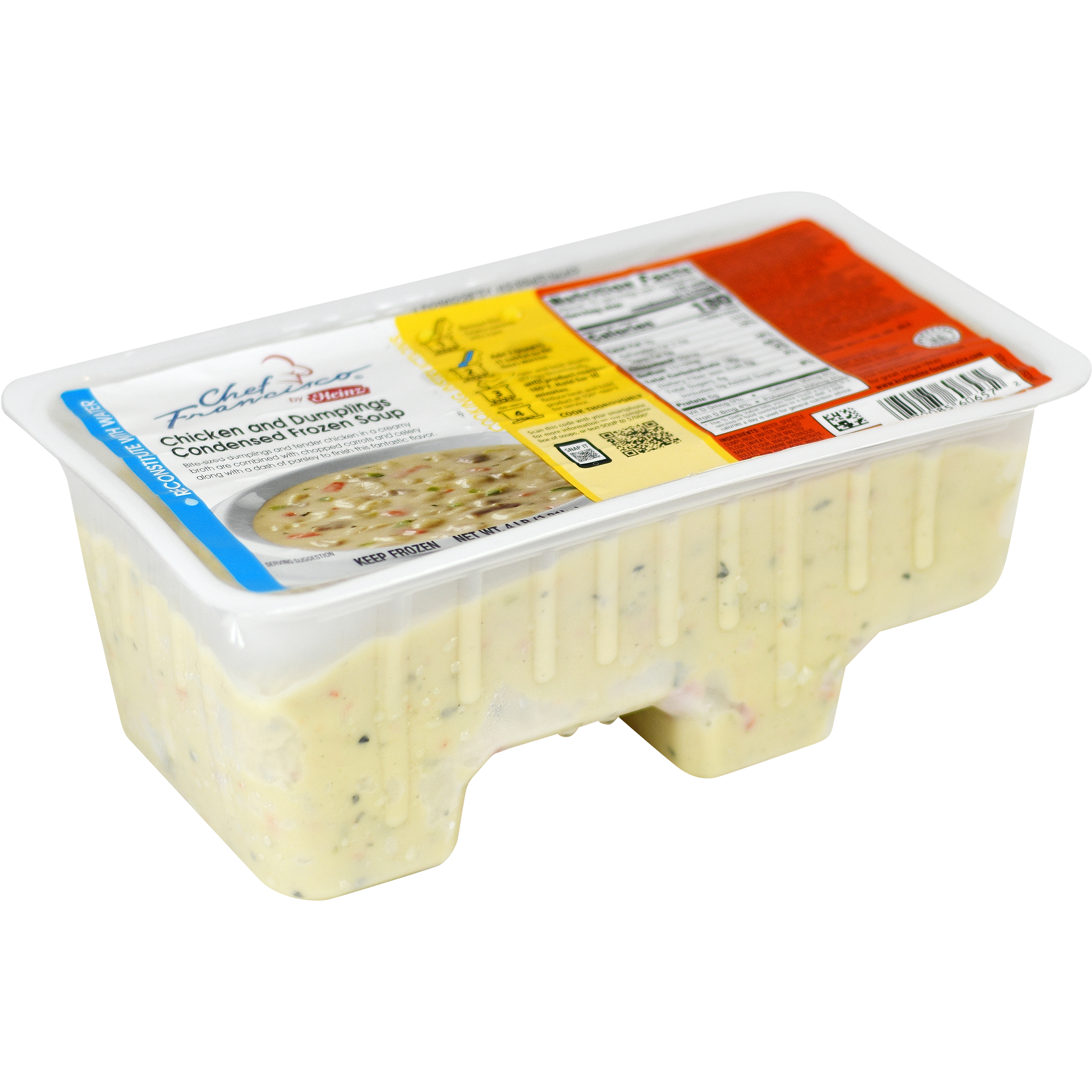 Chef Francisco Chicken and Dumplings Soup, 16 LB | Away From